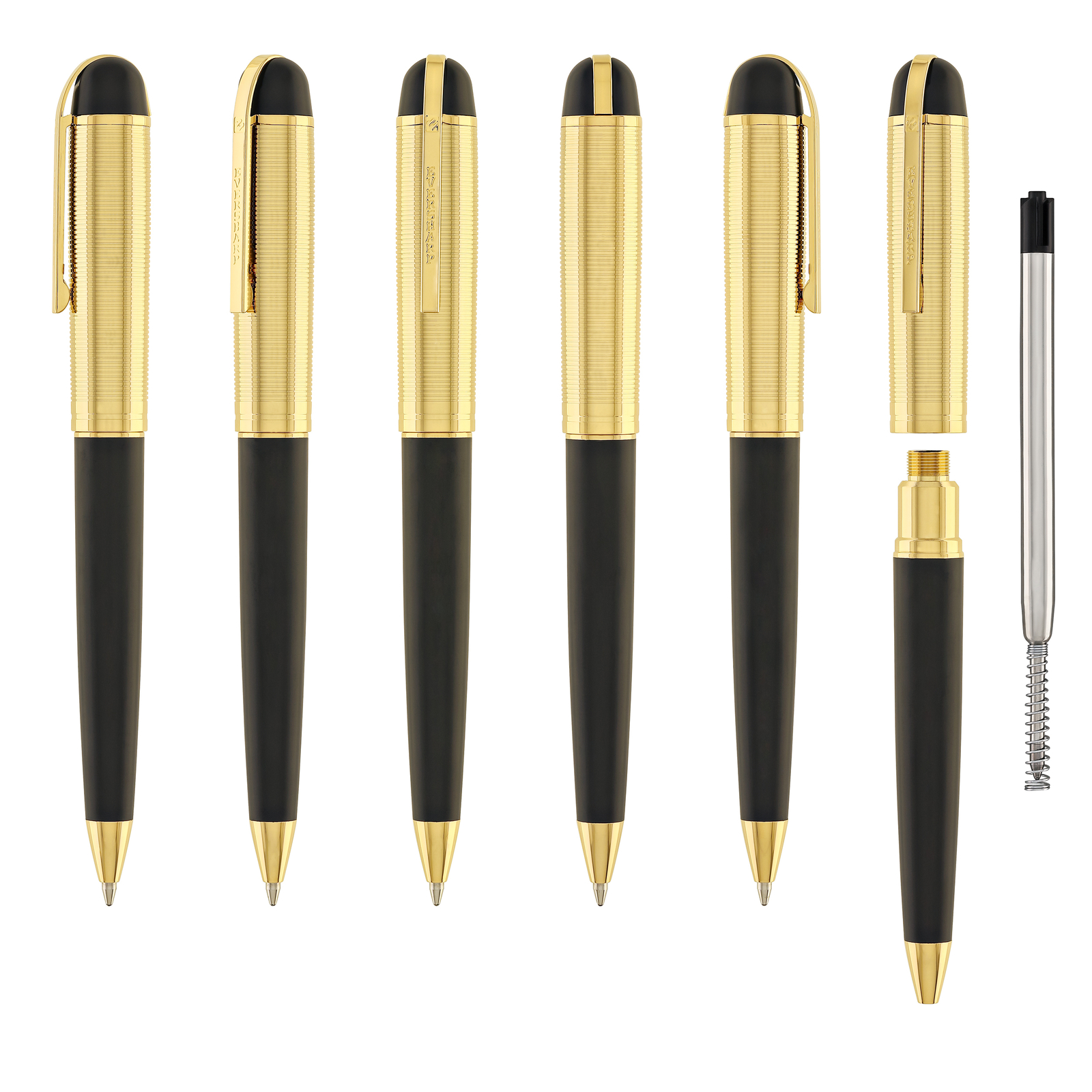 Wahl Eversharp Skyline Ballpoint Pen in Black Gold Trim – NEW in Box