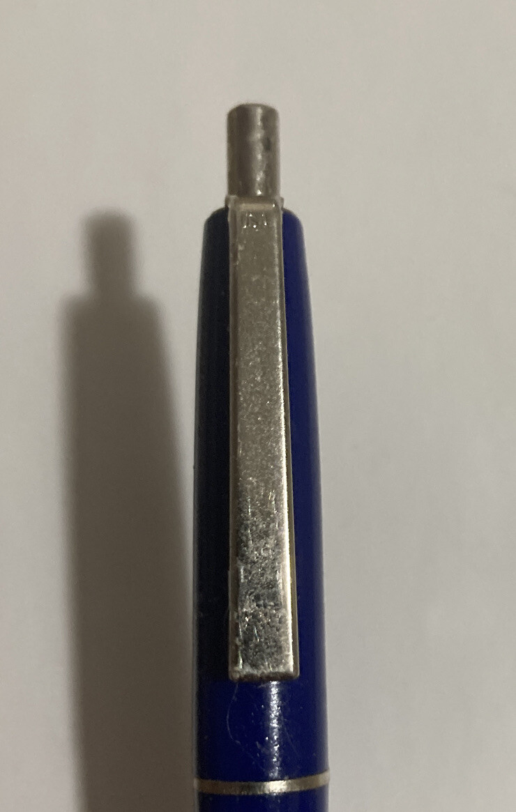 Vintage MO MEXICO UNITED CREDIT UNION UCU BLUE Advertising Pen NO Ink