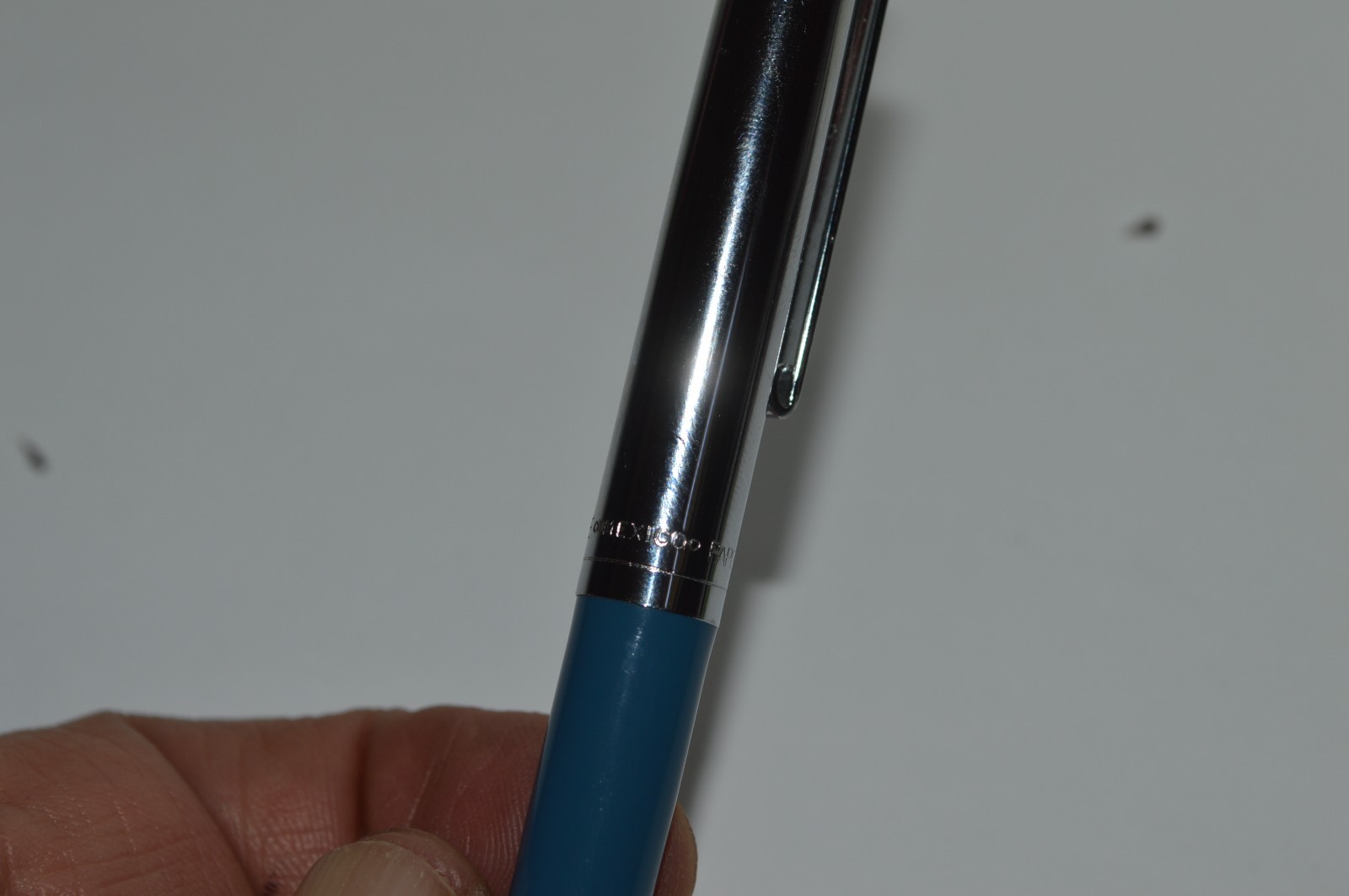 PAPER MATE Profile #2 Reg Grip Ball Pen NOS Blue Barrel Made In Mexico 1990’s