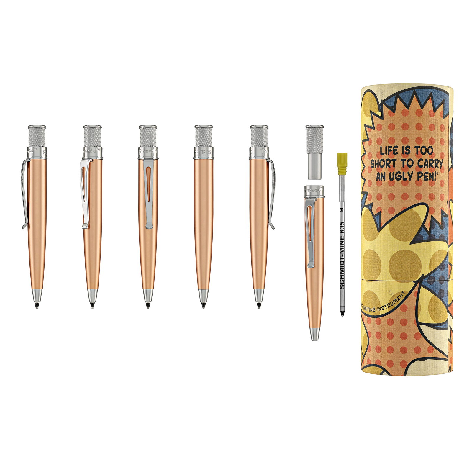 Retro 51 Tornado Elite Ballpoint Pen in Copper – NEW in Tube
