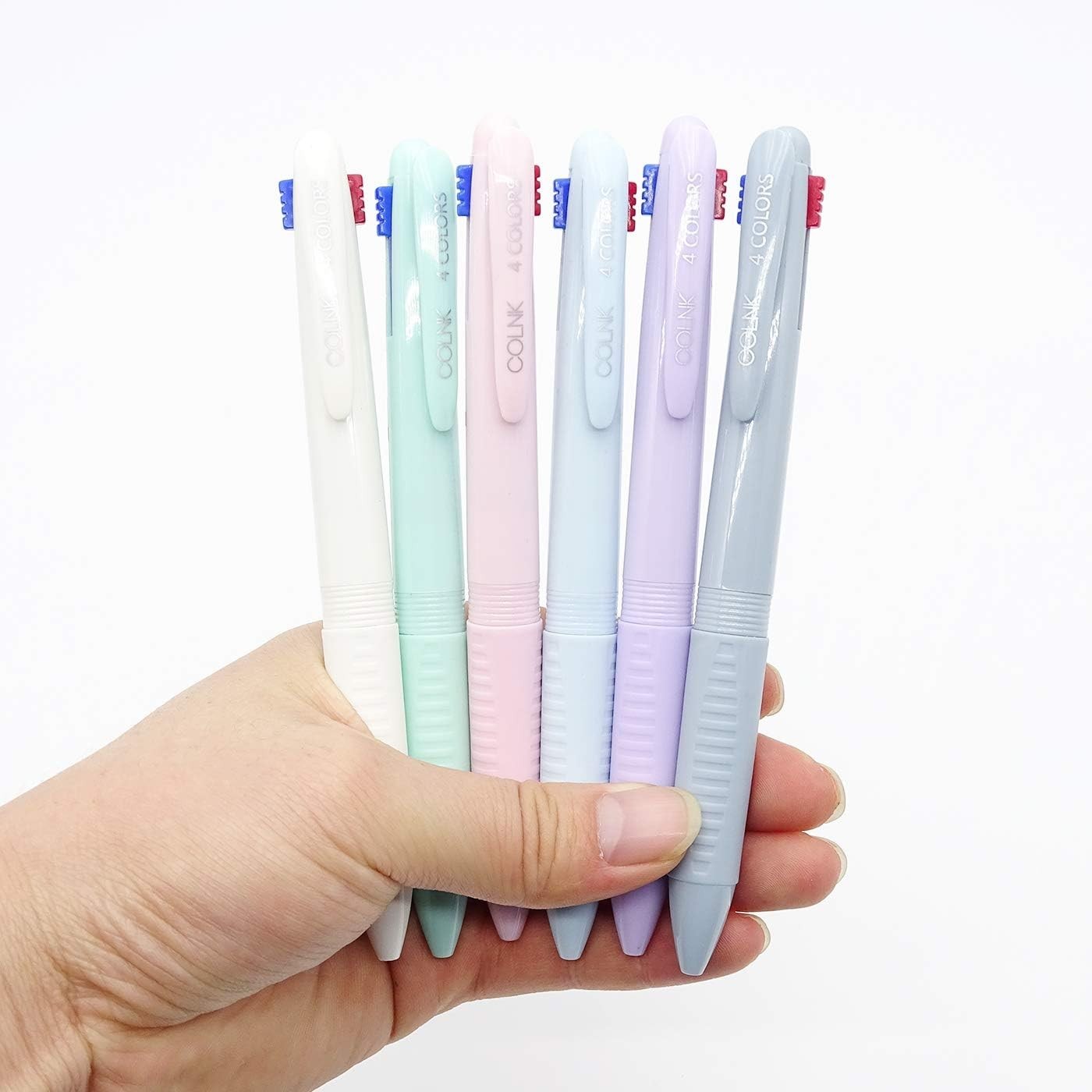 Multicolor Ballpoint Pen 0.5, 4-in-1 Colored Pens Fine Point,Ballpoint Gift P…