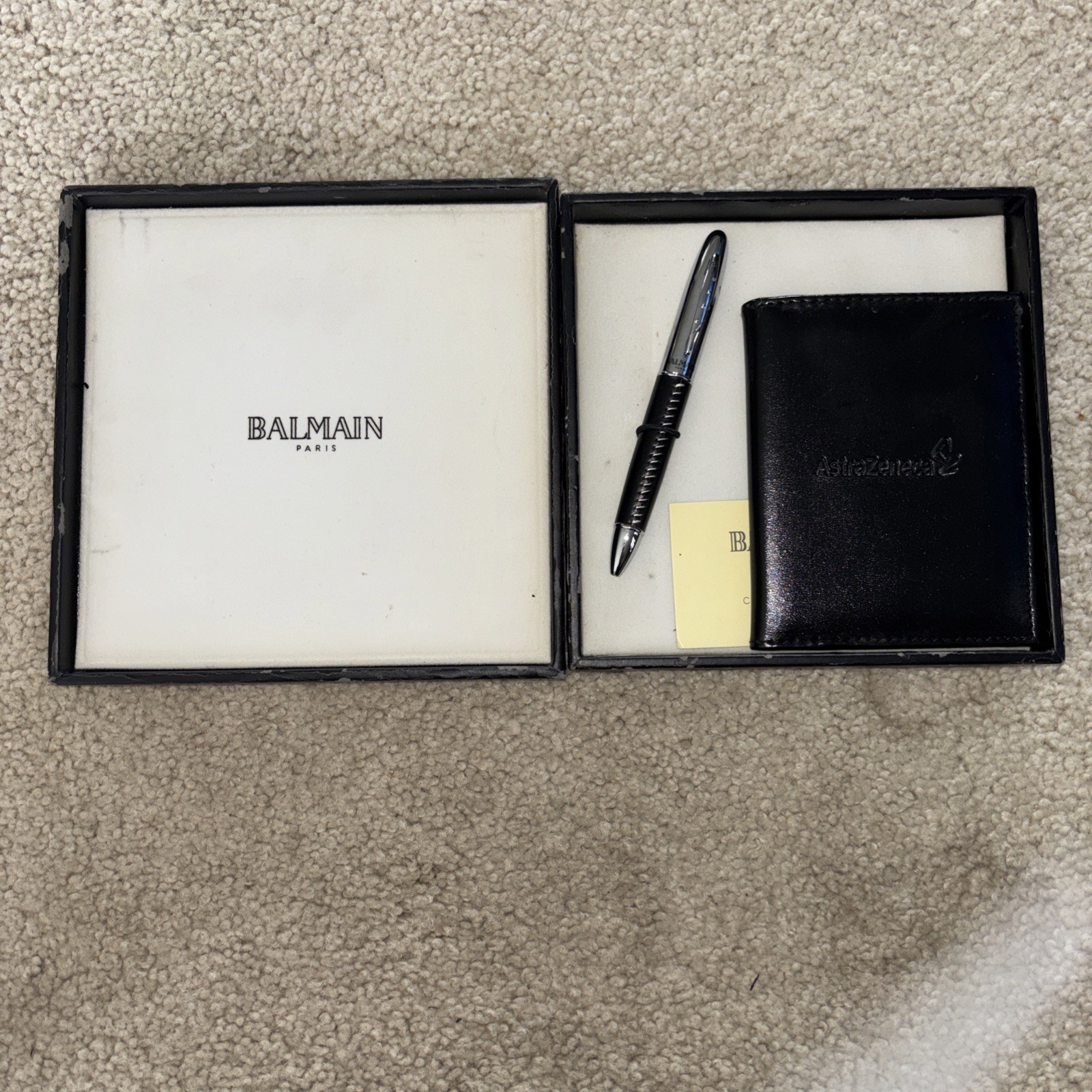 Ballmain Paris Pen And Not Pad AstraZeneca Logo On Both Pen Has No Ink