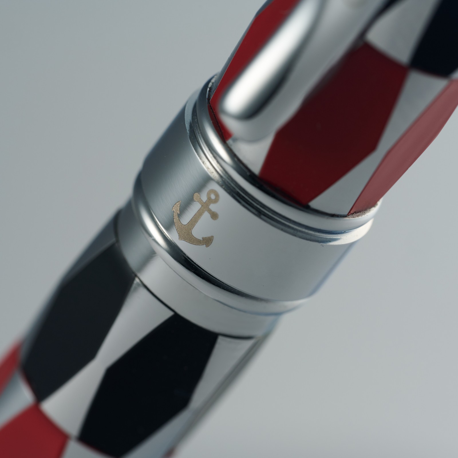 Ancora Masquerade Red Dark Blue Enamel Pen Limited Edition 88 Italy New Numbered