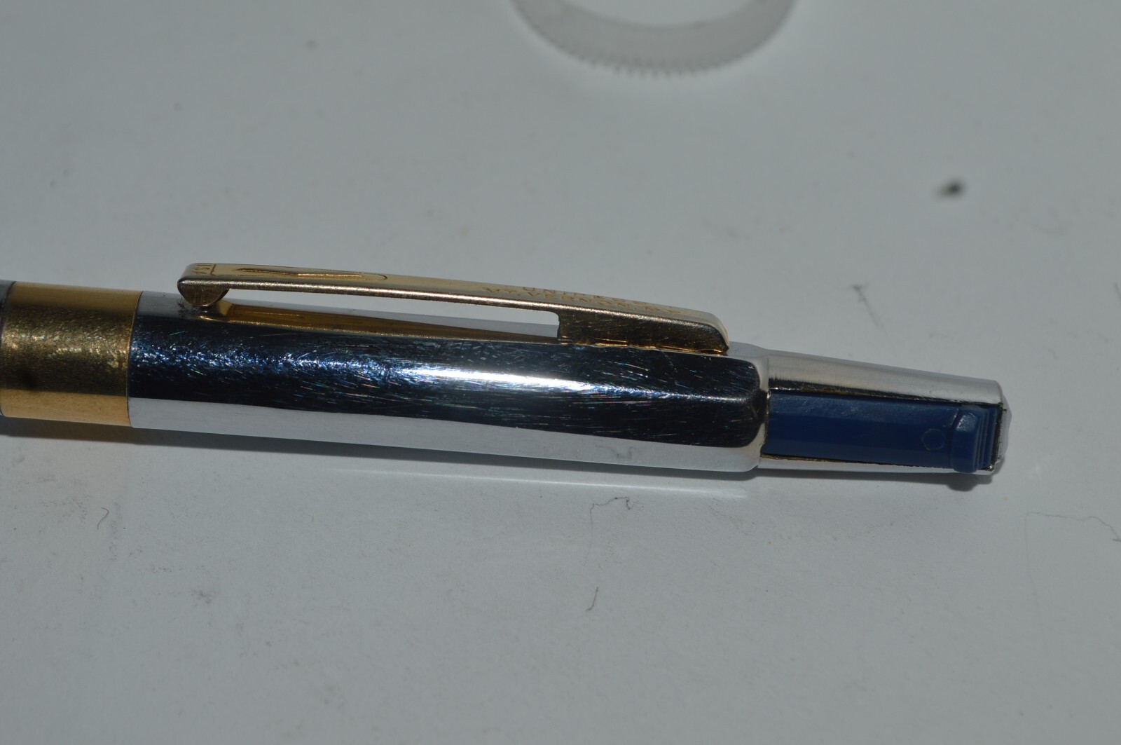 UNIPECO 2 Color Ink Ballpoint Pen W.S. Welborn Promo All Metal Body Tested Works