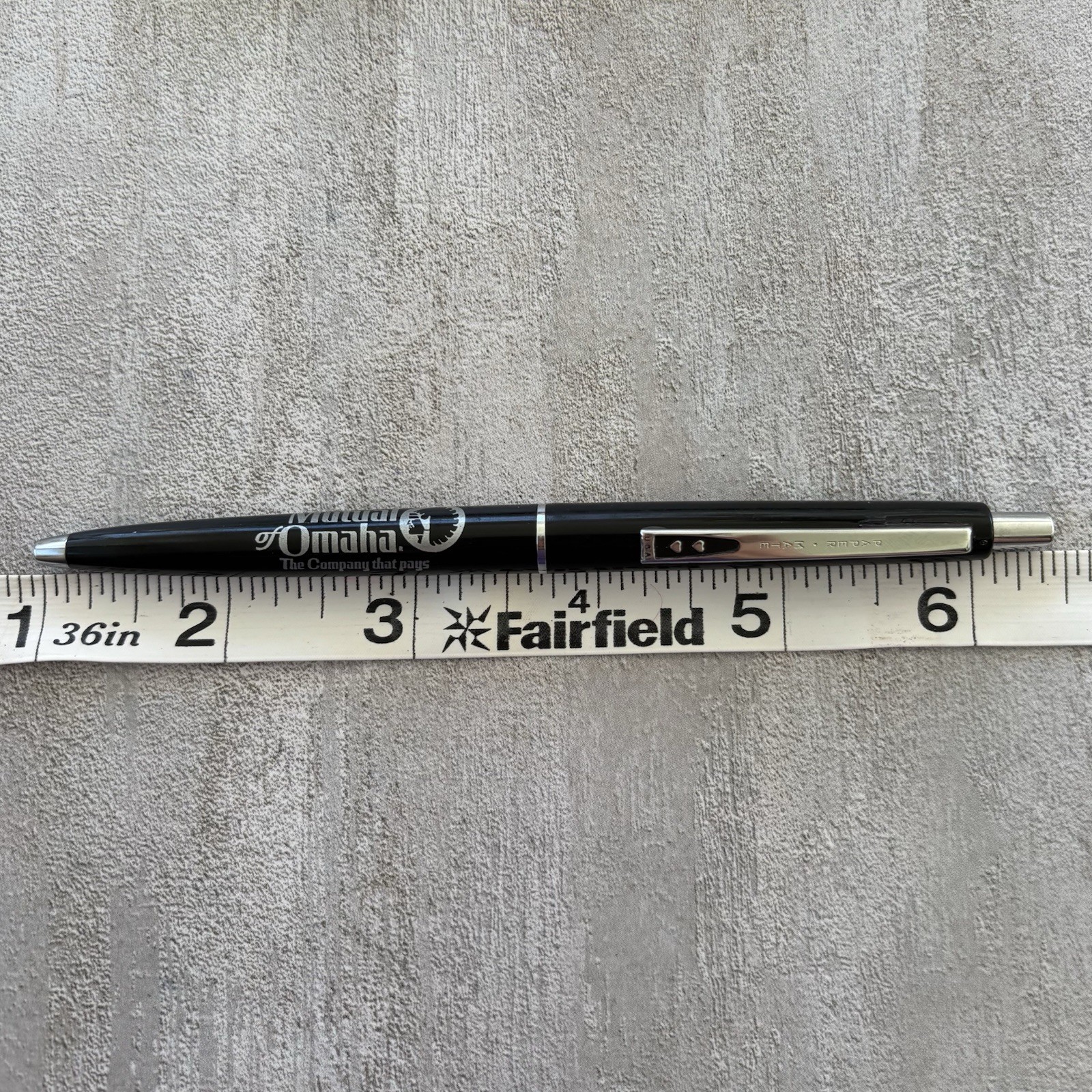 Vintage Paper Mate Double Heart Pen Mutual of Omaha, KS Advertising ~Dry Ink~