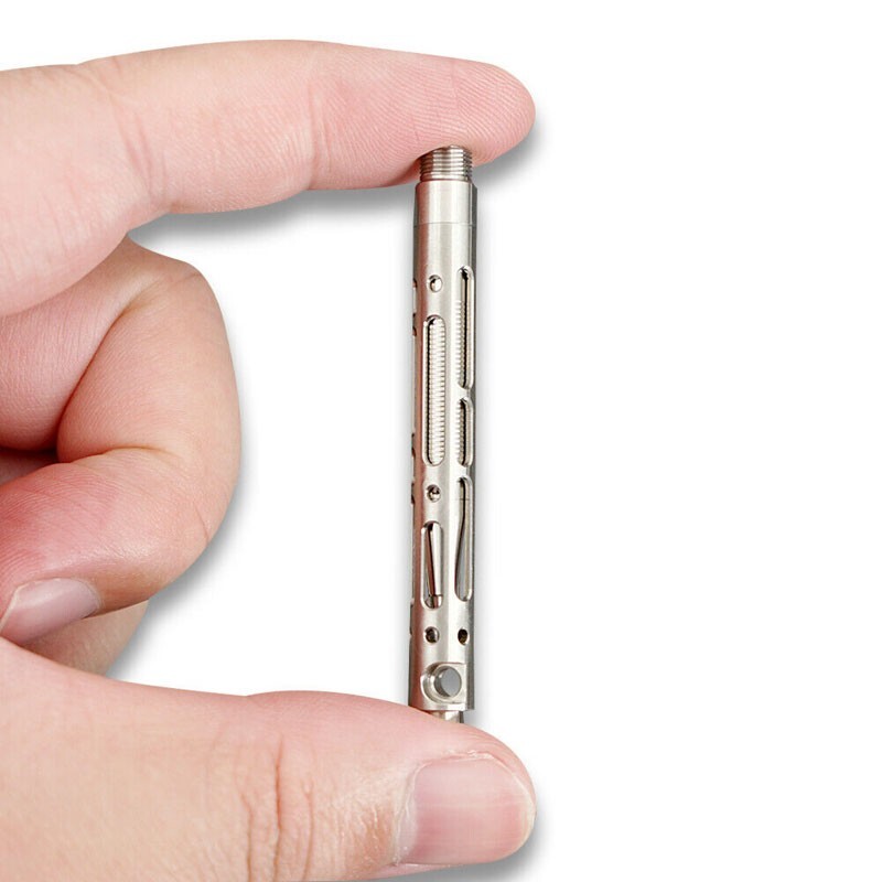New EDC Mini Titanium Alloy keychain Ball Point Pen Signature Pen Outdoor Travel