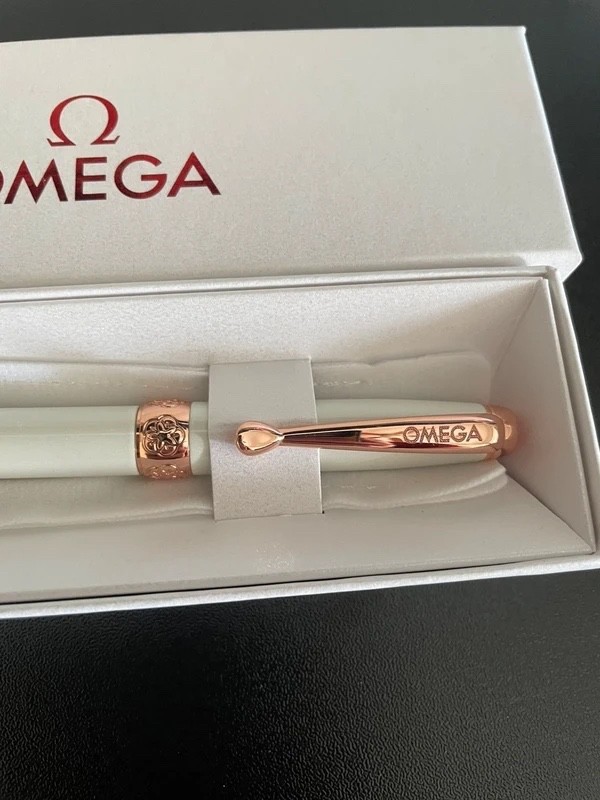 OMEGA Rose Gold Pen Official Timekeeper Collectible Branded Accessory