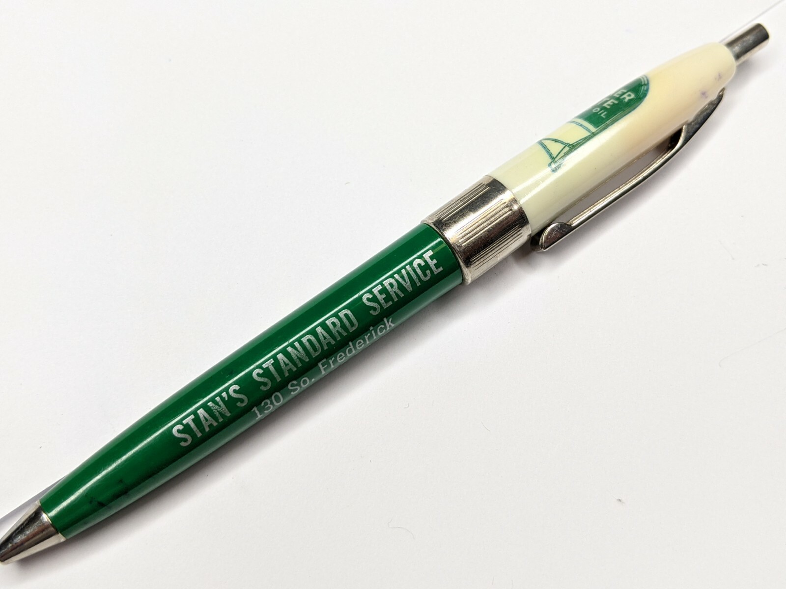 Oelwein, Iowa Quaker State Motor Oil Advertising Pen Stan’s Standard Service G25