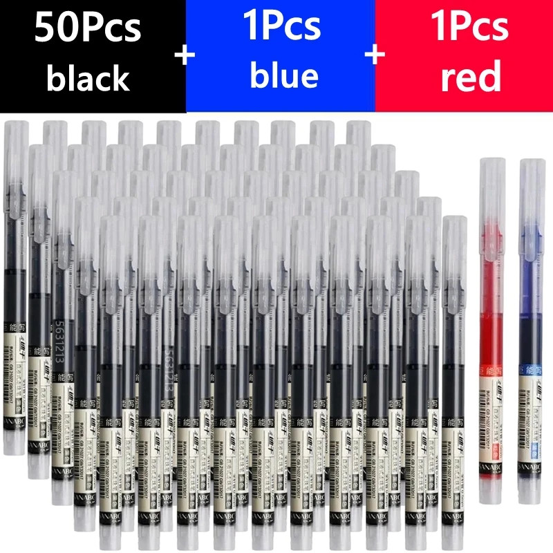 0.5mm Gel Pens Fine Point Black Blue Ink Smooth Writing Office School Supplies