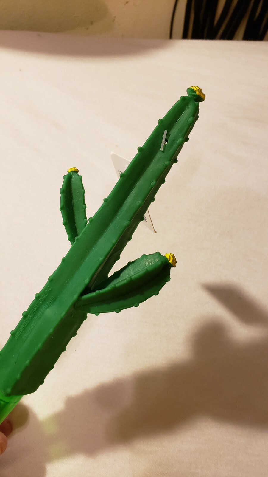 Novelty Cactus Ball Point Pen Black Ink 1 Pcs Flexible Rubber Cactus Plastic Pen