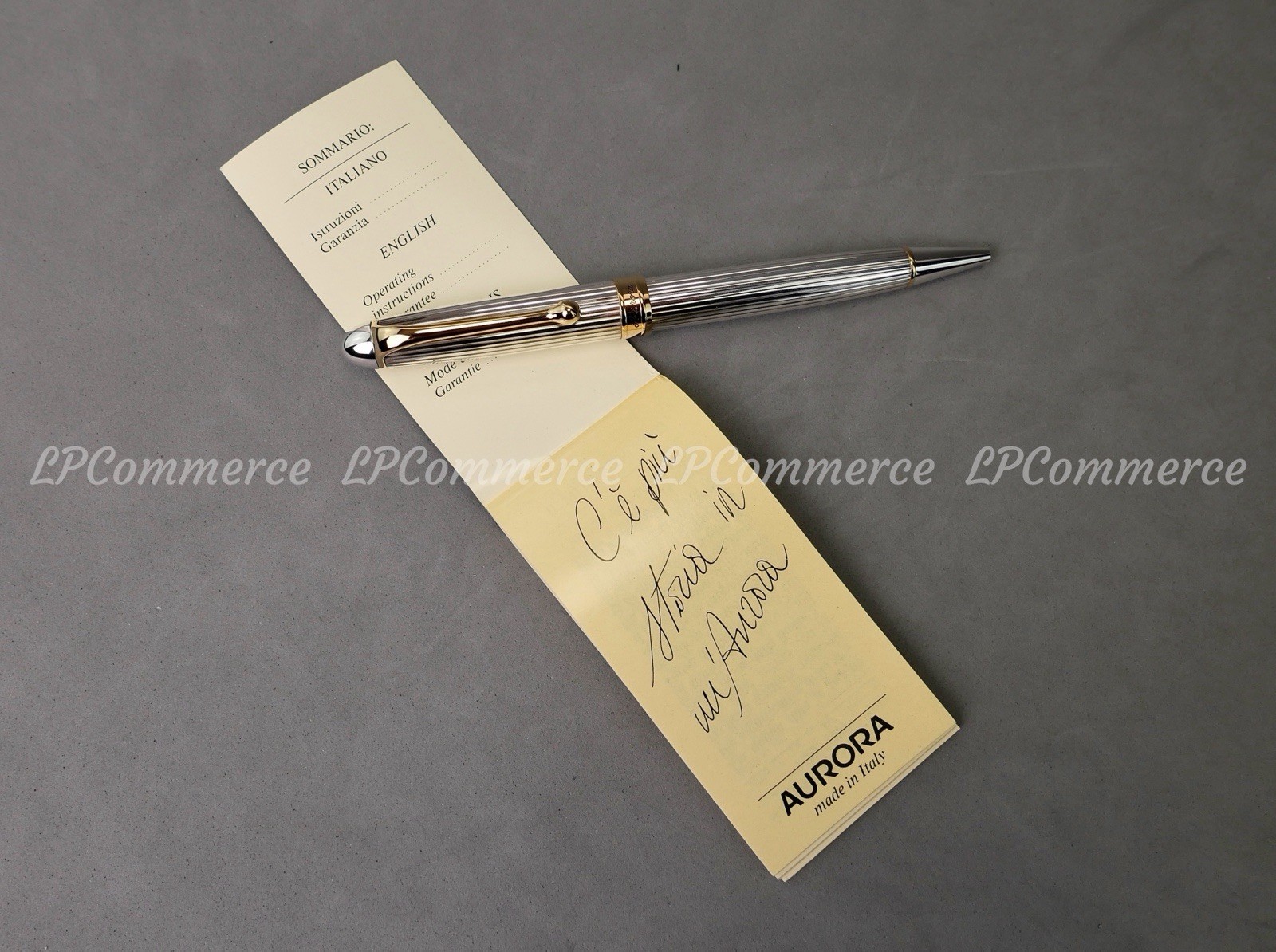 Aurora 88 Solid Silver 925% NOS Ballpoint Silver Solid Jewelry Ballpoint Pen