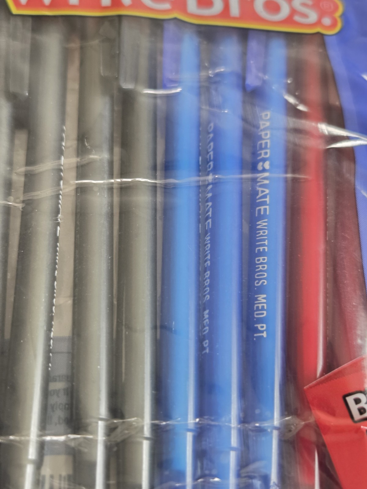 Vtg 2004 Paper Mate Write Bros Ballpoint Pens 10 Count Assorted Ink Sealed NOS