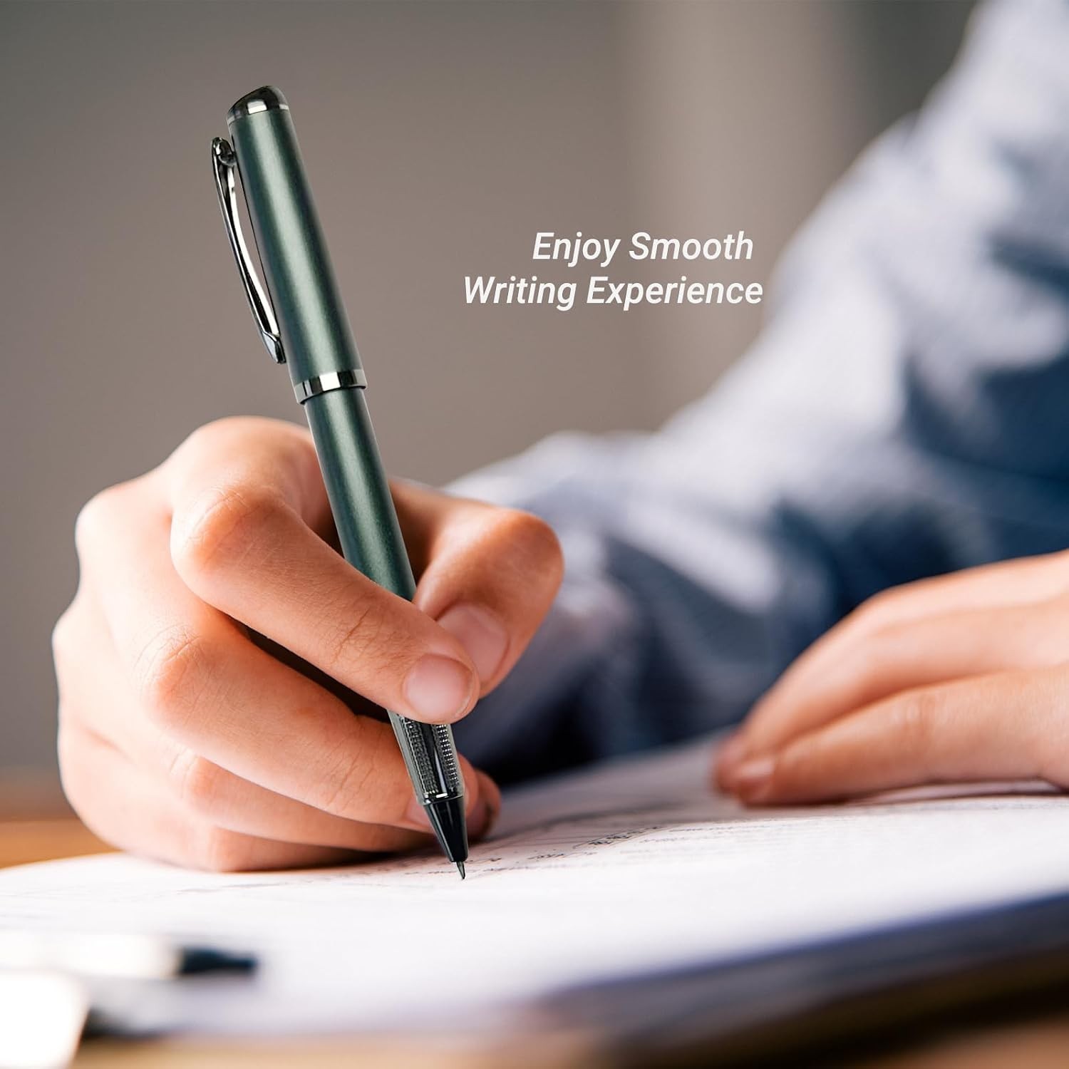 Luxury Rollerball Pen, Black Ink, Fine Point, Unisex, Professional Writing Pe…