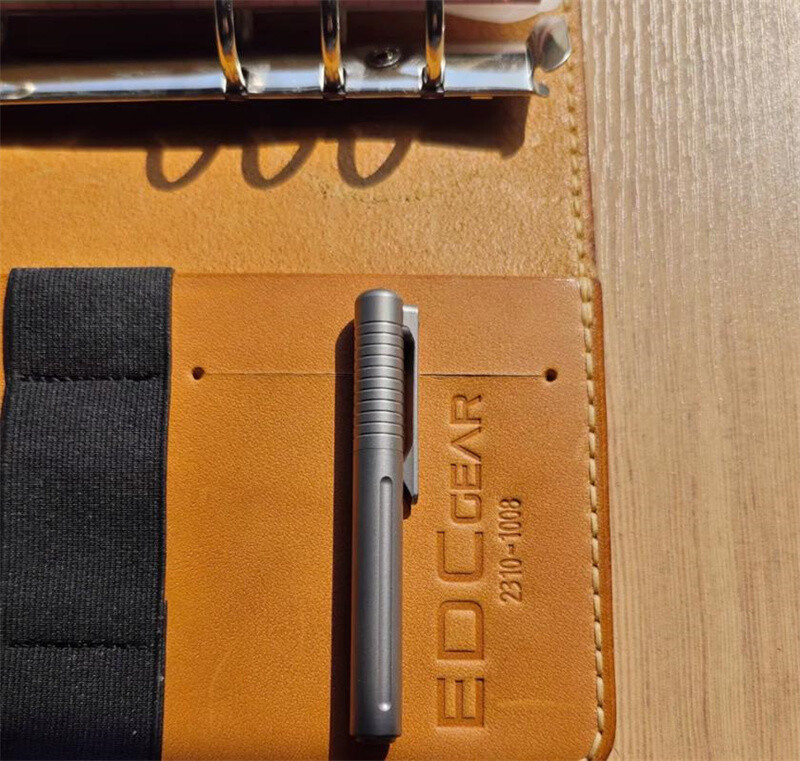 New EDC TC4 Titanium Alloy Practical Pocket Ballpoint Pen Outdoor Travel Pen