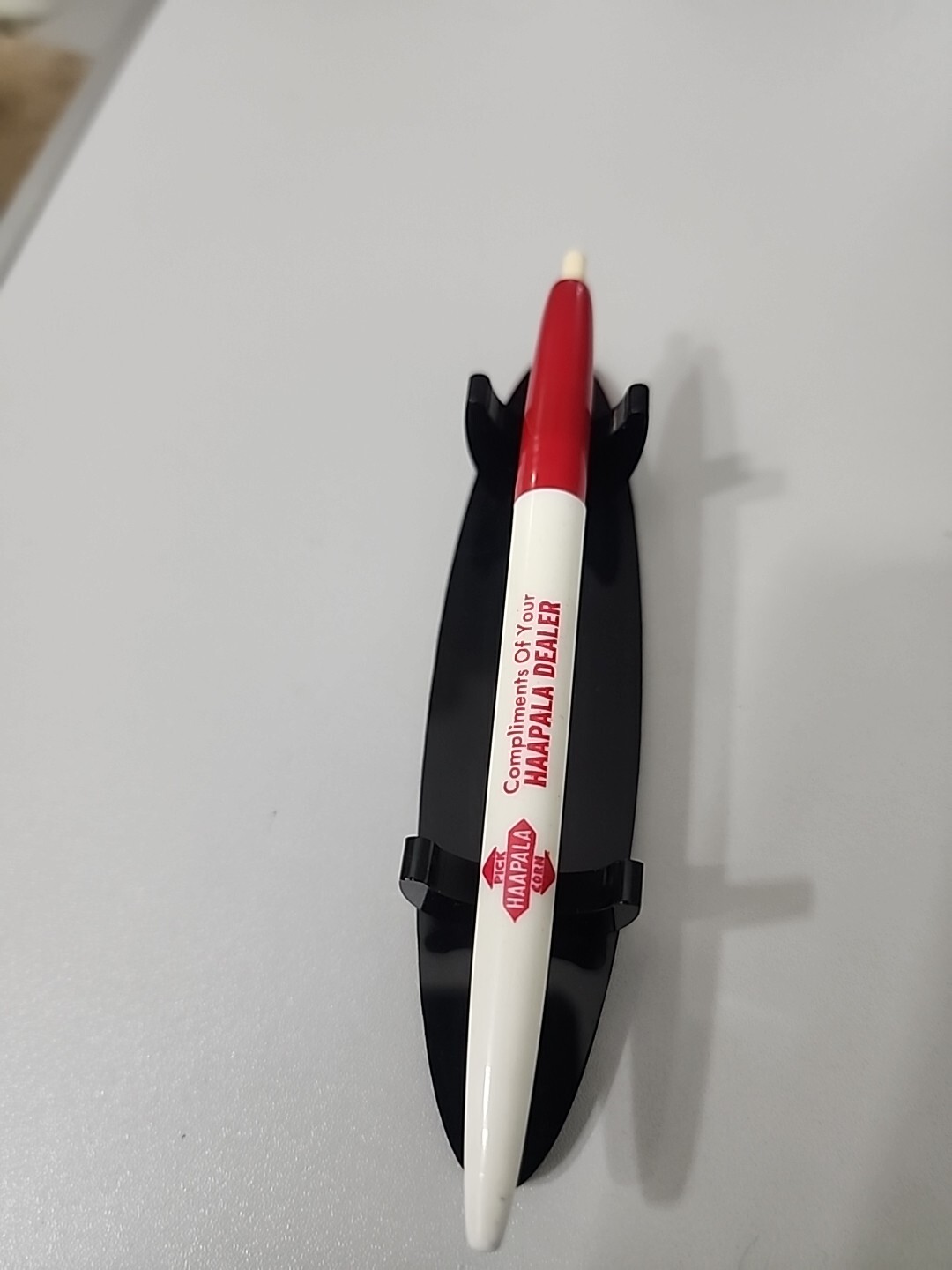 VTG Rocket Ballpoint Pen Compliments Of Your Haapala Corn Dealer A128