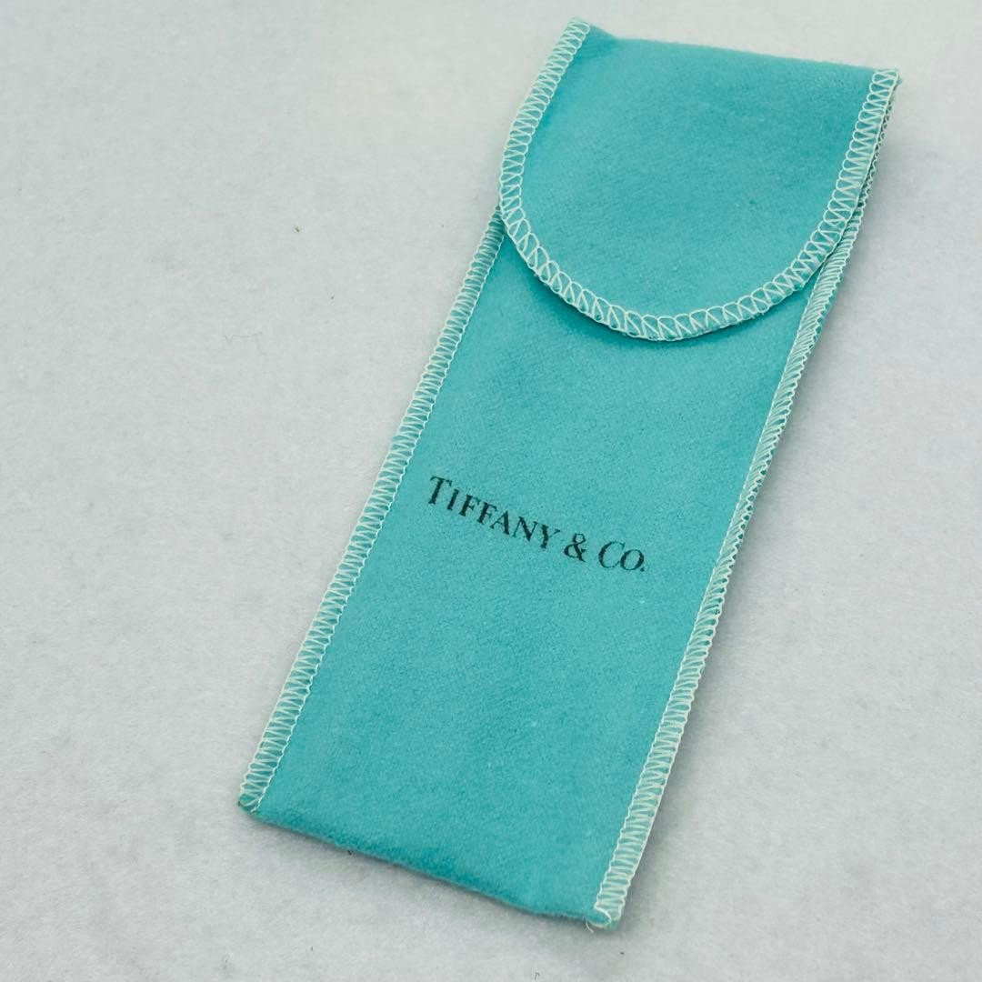 Tiffany & Co Bow Motif Ballpoint Pen Tiffany Blue Gold CIB Box Pouch No Ink AsIs