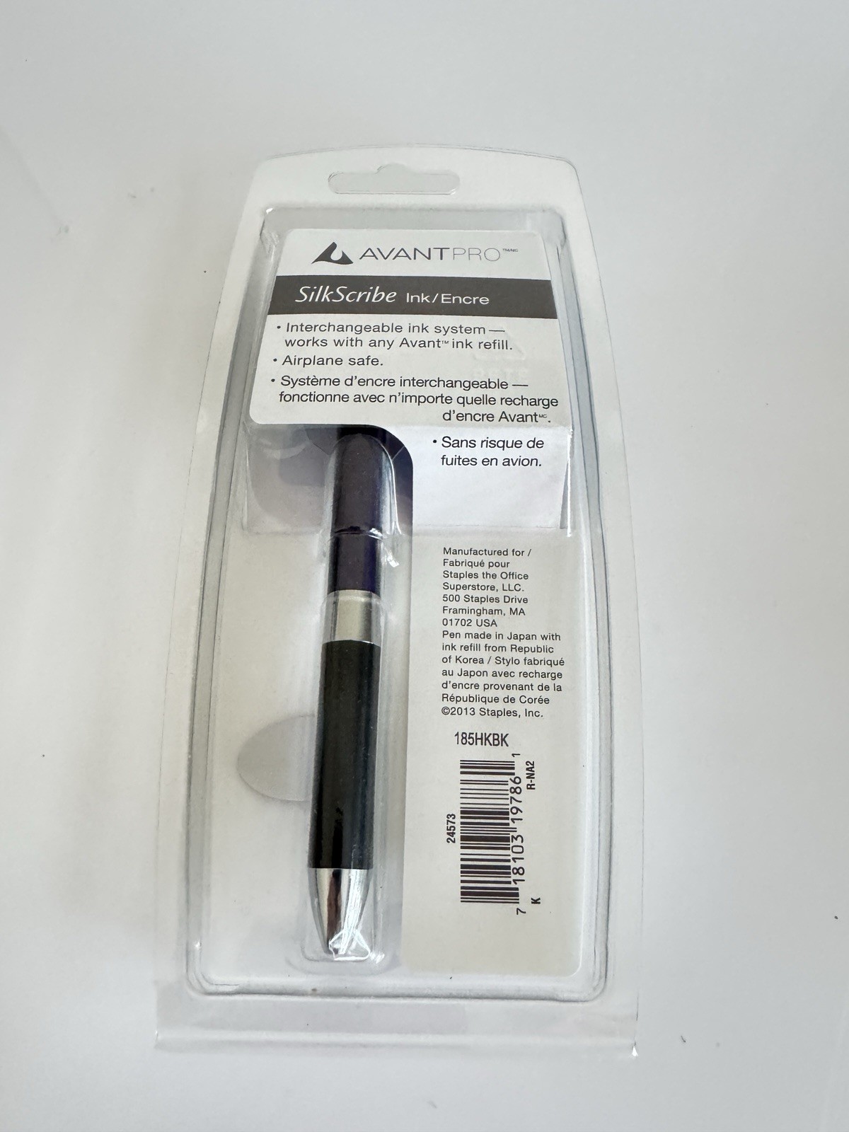 AvantPro SilkScribe Ink Pen, Black 1.0 mm Staples Exclusive NEW