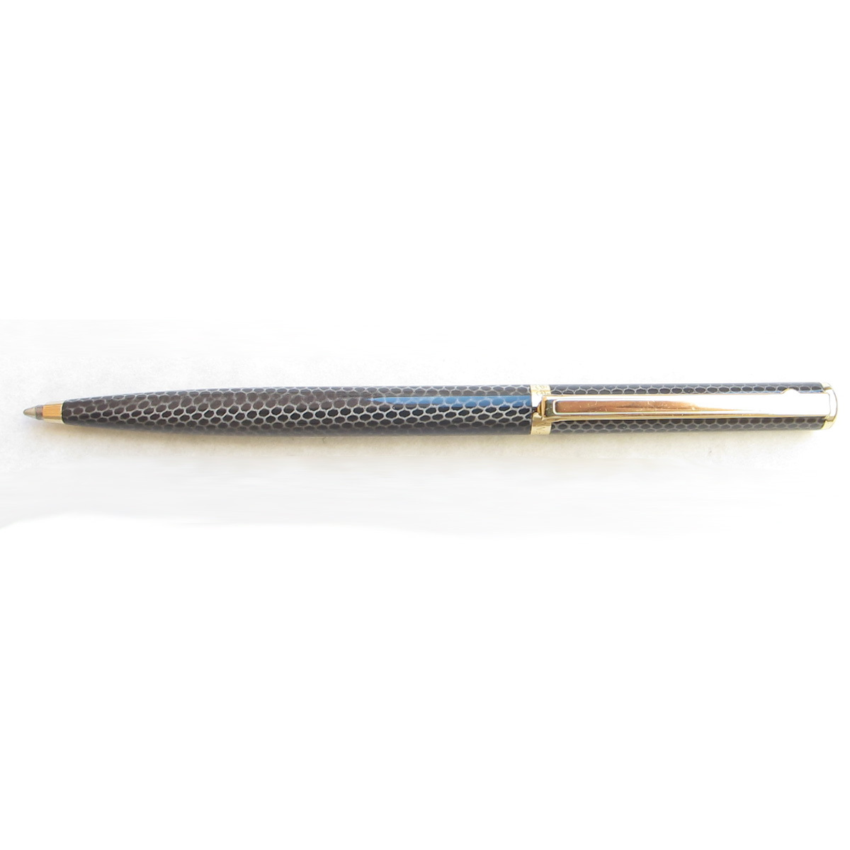 Elysee Ballpoint Pen Lacquer Cobra Gold Trim New In Box *