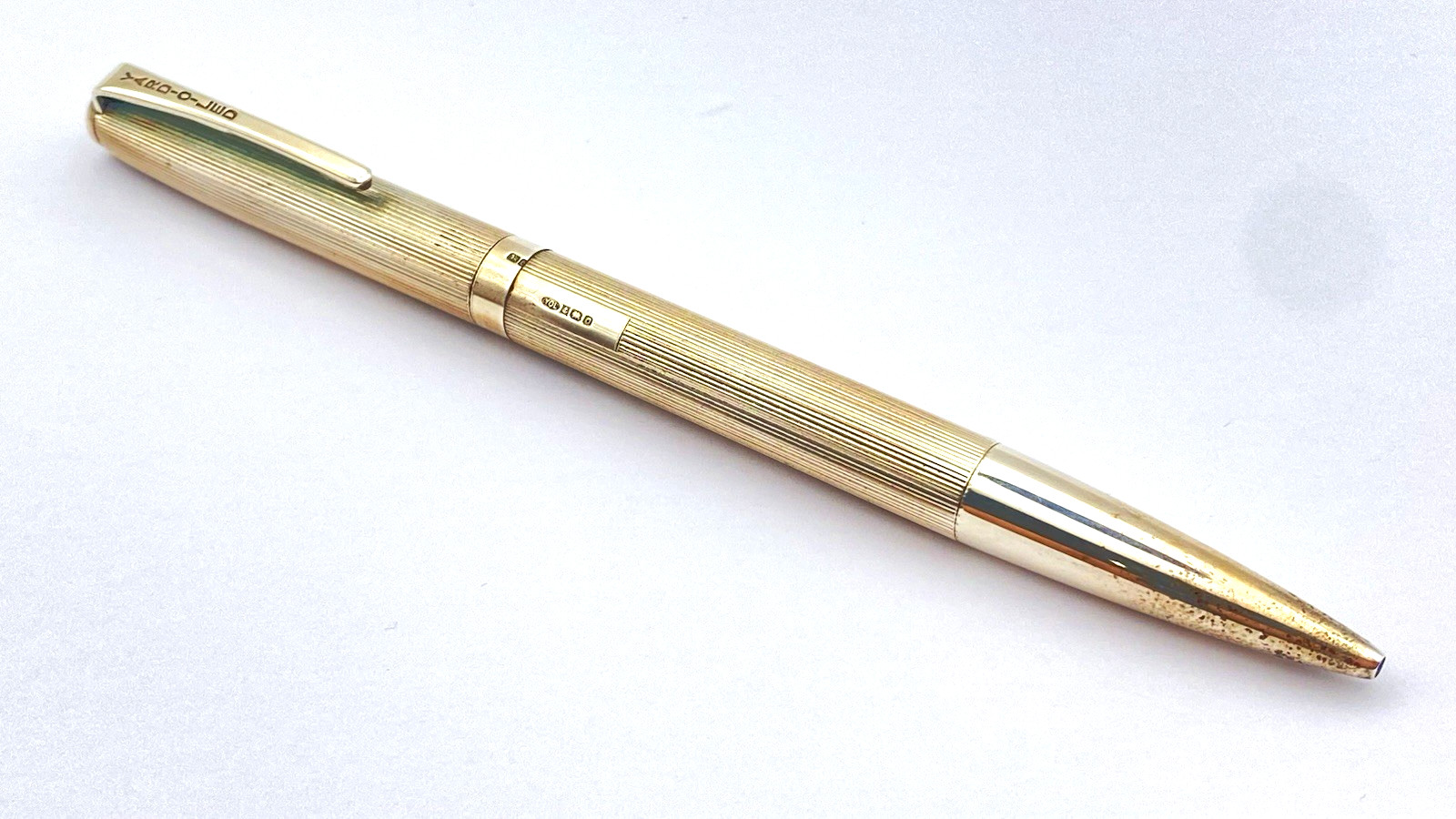 VINTAGE YARD O LED DELUXE BALLPOINT PEN IN STERLING SILVER MADE IN ENGLAND 1988