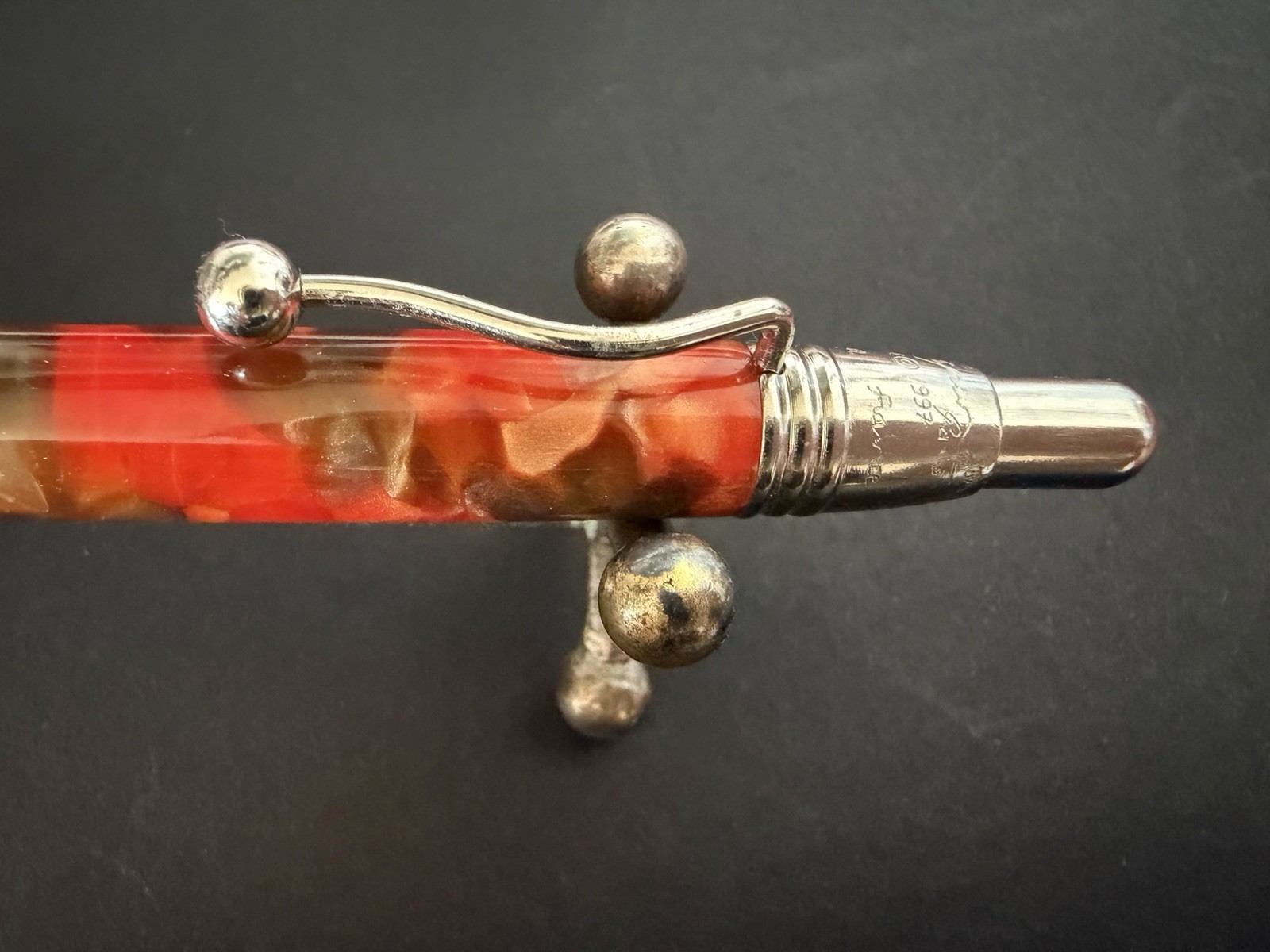 JEAN PIERRE LEPINE Indigo Coral Tortoiseshell Mother-of-Pearl Pen France 1997