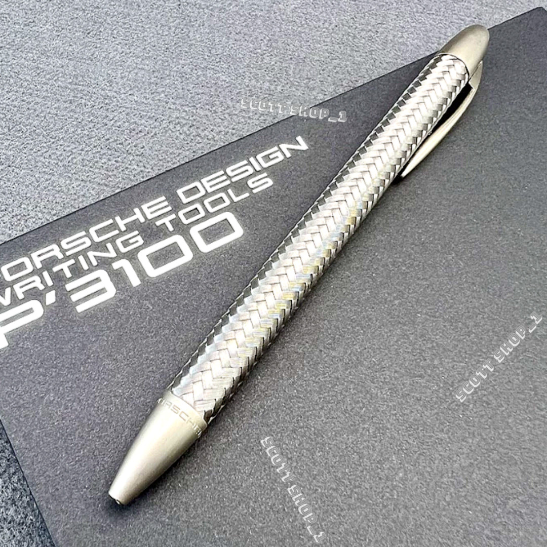 Porsche Design P3100 TecFlex Braided Weave Ballpoint Pen Luxury Collectible