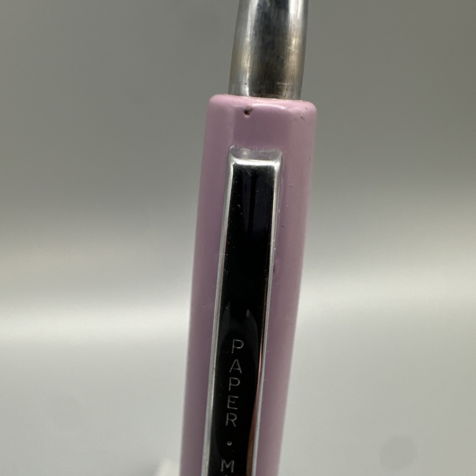 Paper Mate Vintage Double Heart Ninety Eight Lilac Ball Pen USA NEW INK 1271