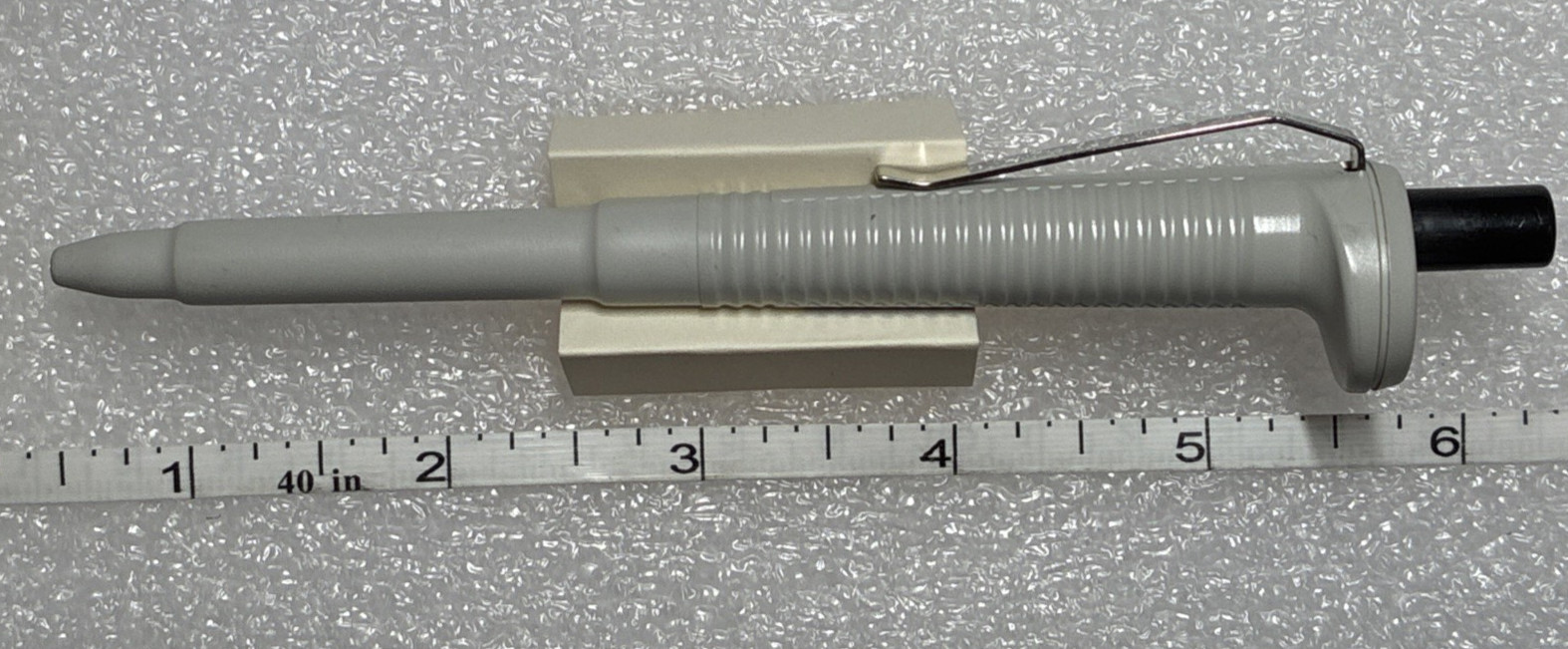 Eppendorf Reference Pipette Ballpoint Pen, black end cap + ink, German, novelty