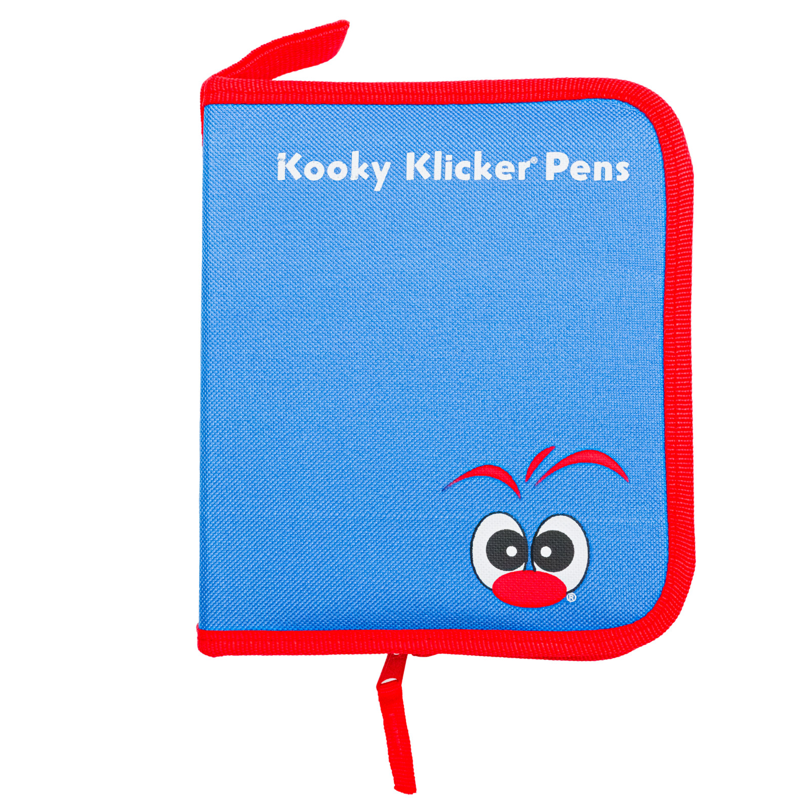 Kooky Klicker Pens Blue Red 6 Pen Case w/ Assorted Random Pens