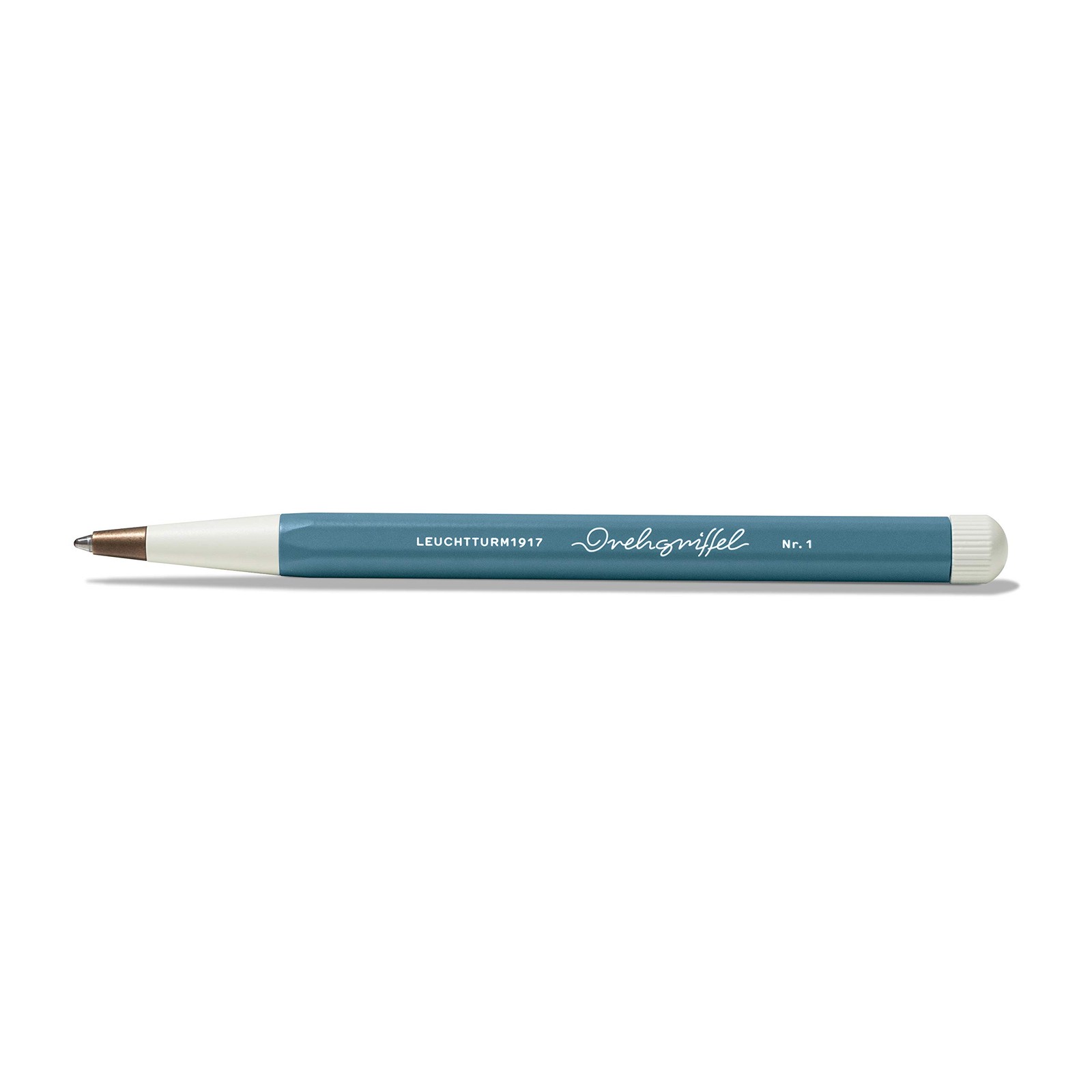 Leuchtturm1917 Drehgriffel Retro Gel Pen Stone Blue Hexagonal Design 1 Count