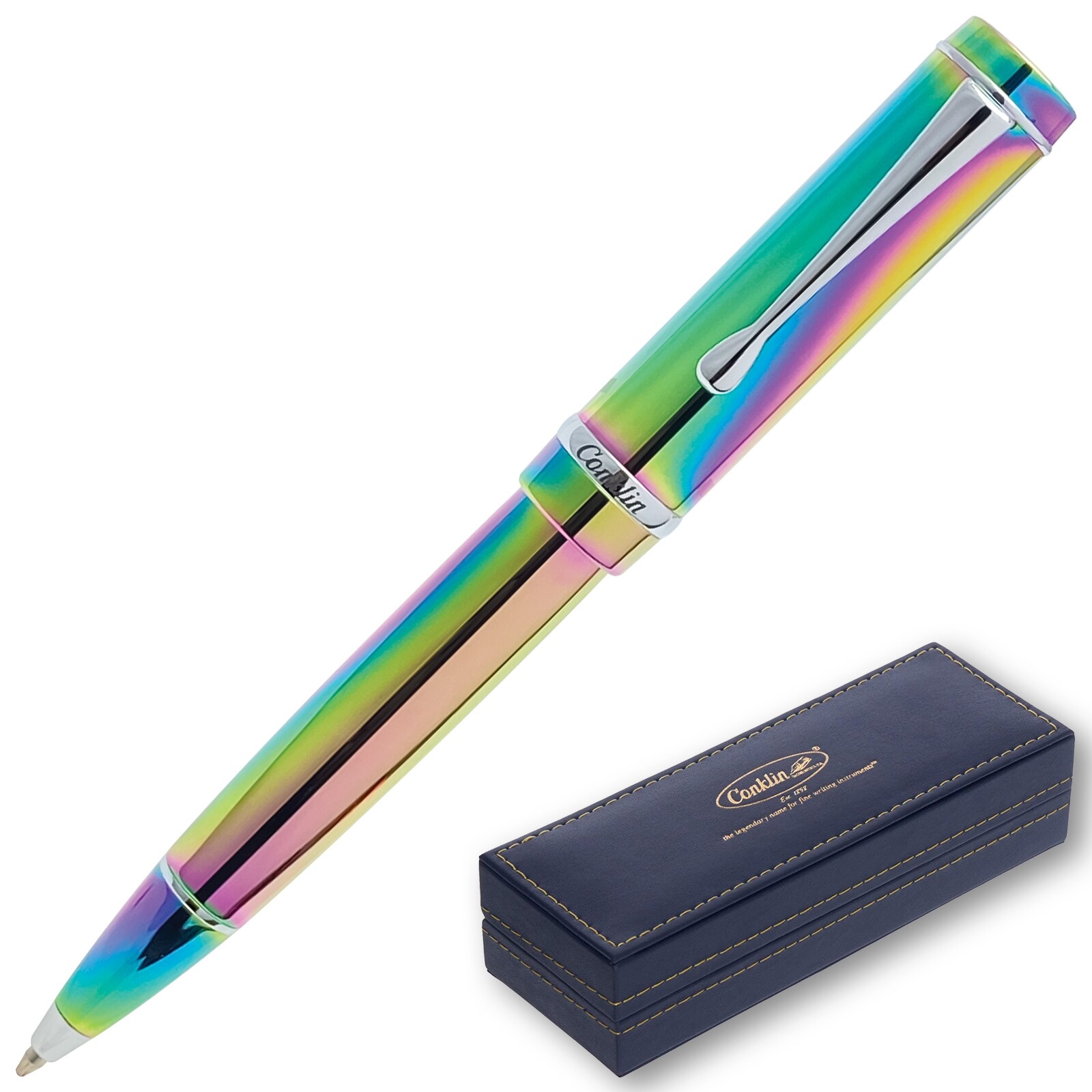 Conklin Duragraph Ballpoint Pen – Rainbow, With Medium Tip (CK71915)