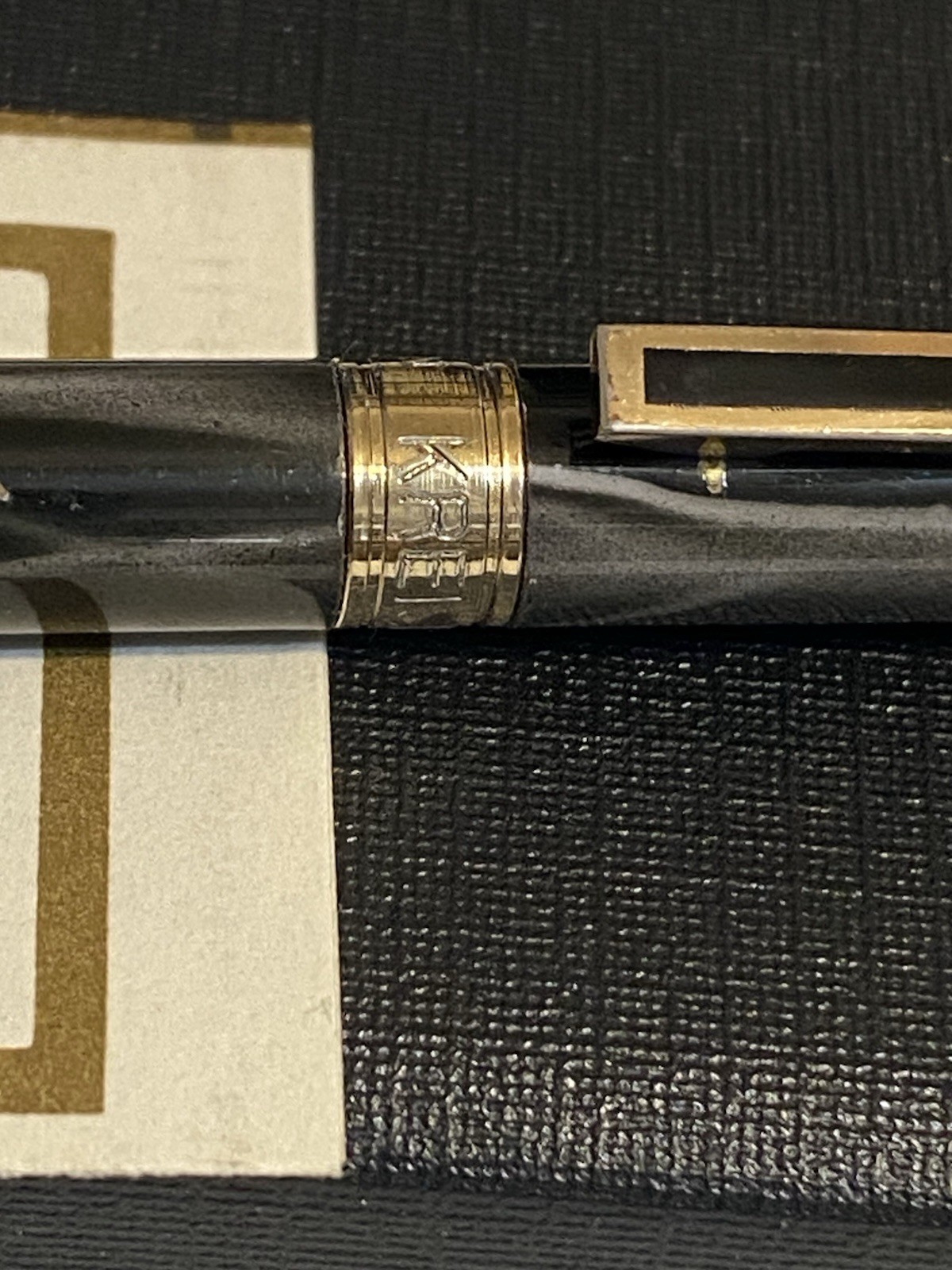 KREISLER Ball Point Pen in Box – Gray Swirl – New Fine Blk refill