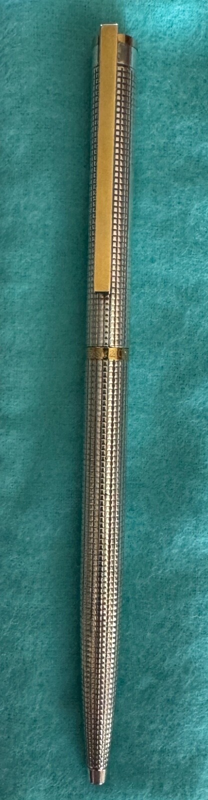 Tiffany & Co. Engine Turned Ballpoint Pen Sterling Silver 925 Vintage Germany