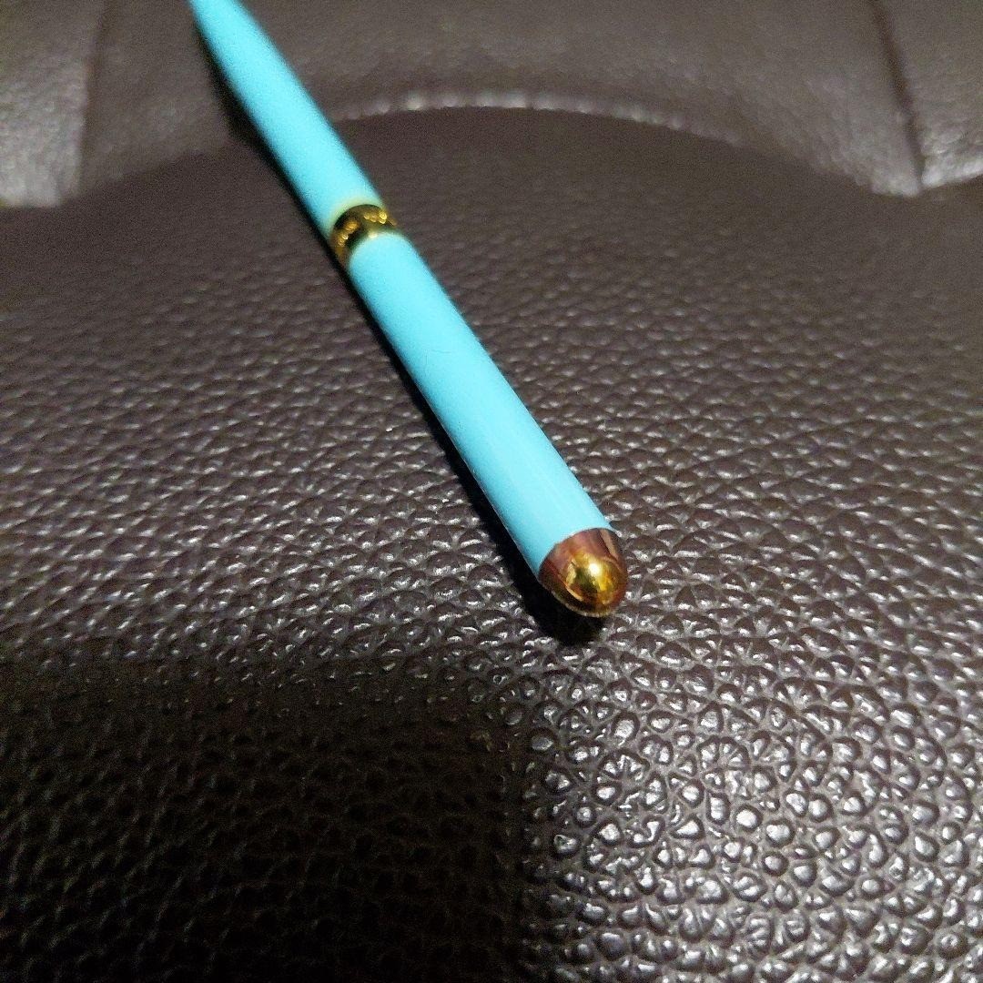 Tiffany & Co Gold Blue Enamel Purse Pen Pre-Owned Accessory