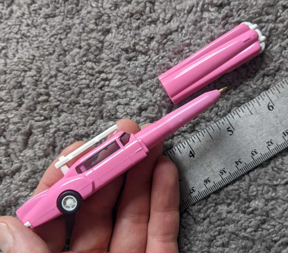 VTG RARE SANRIO JAPAN NOVELTY PEN PINK CADILLAC CAR UNUSED