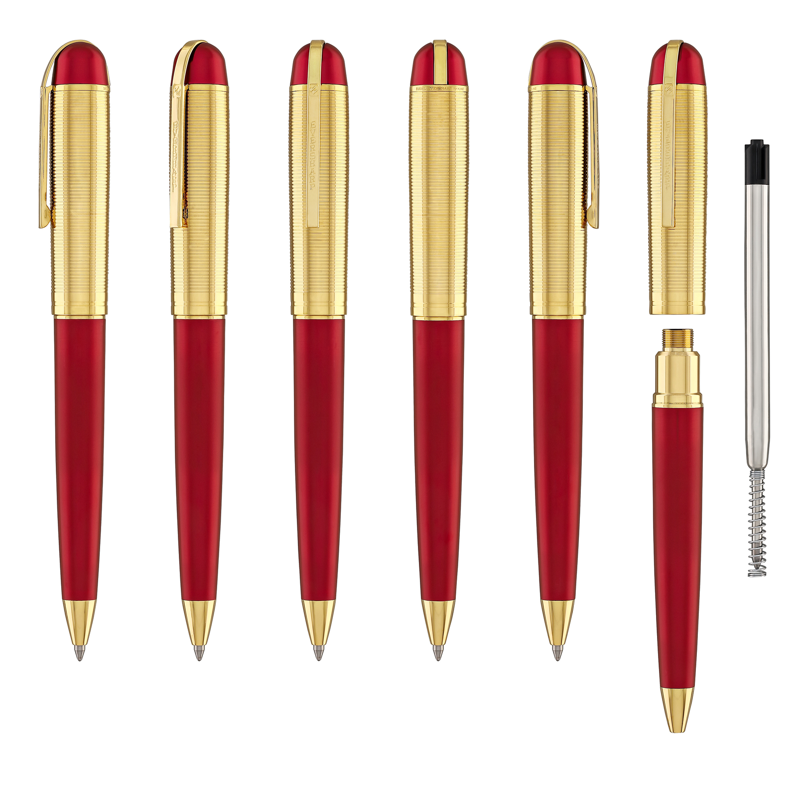 Wahl Eversharp Skyline Ballpoint Pen in Red Gold Trim – NEW in Box