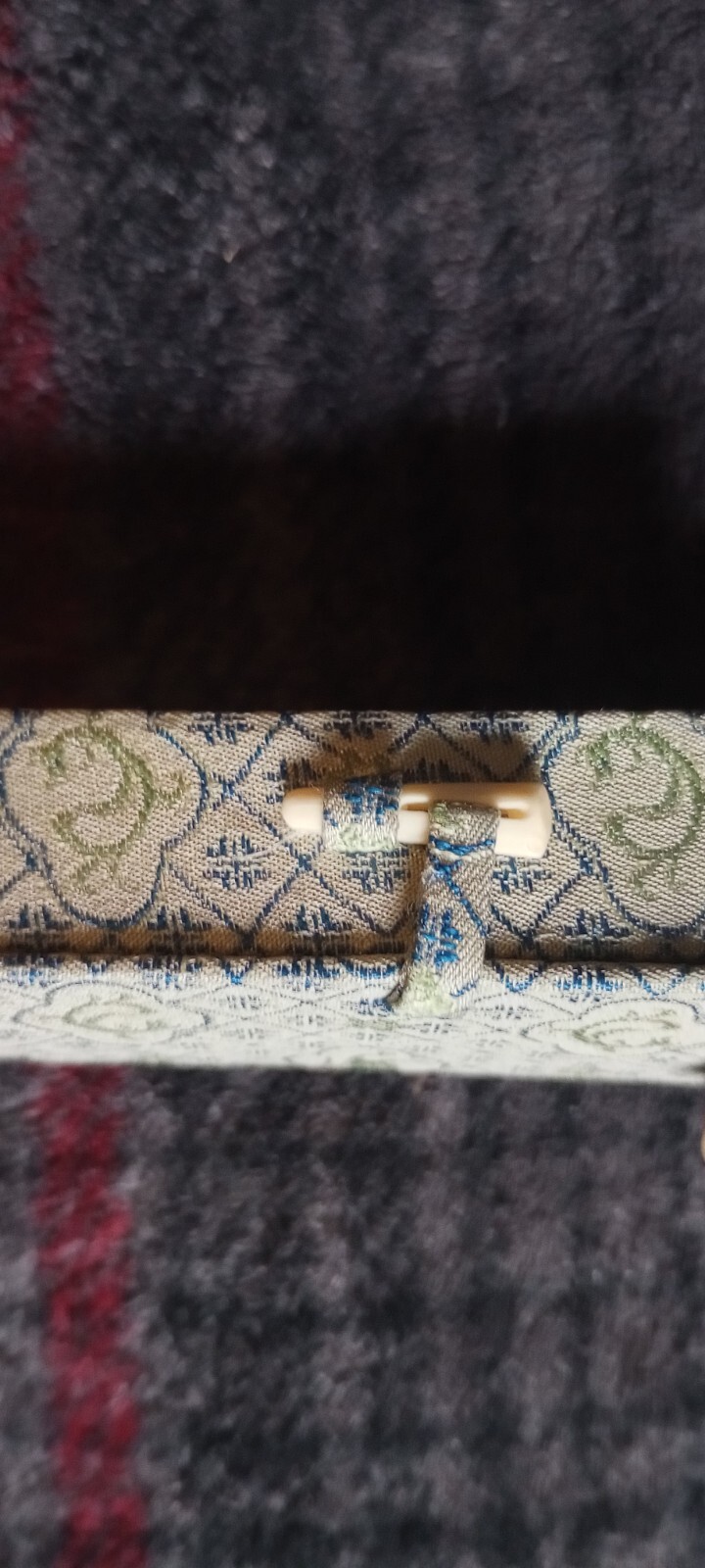 Vintage Ballpoint Writing Pen-In Cloth & Wood Box-Rare!