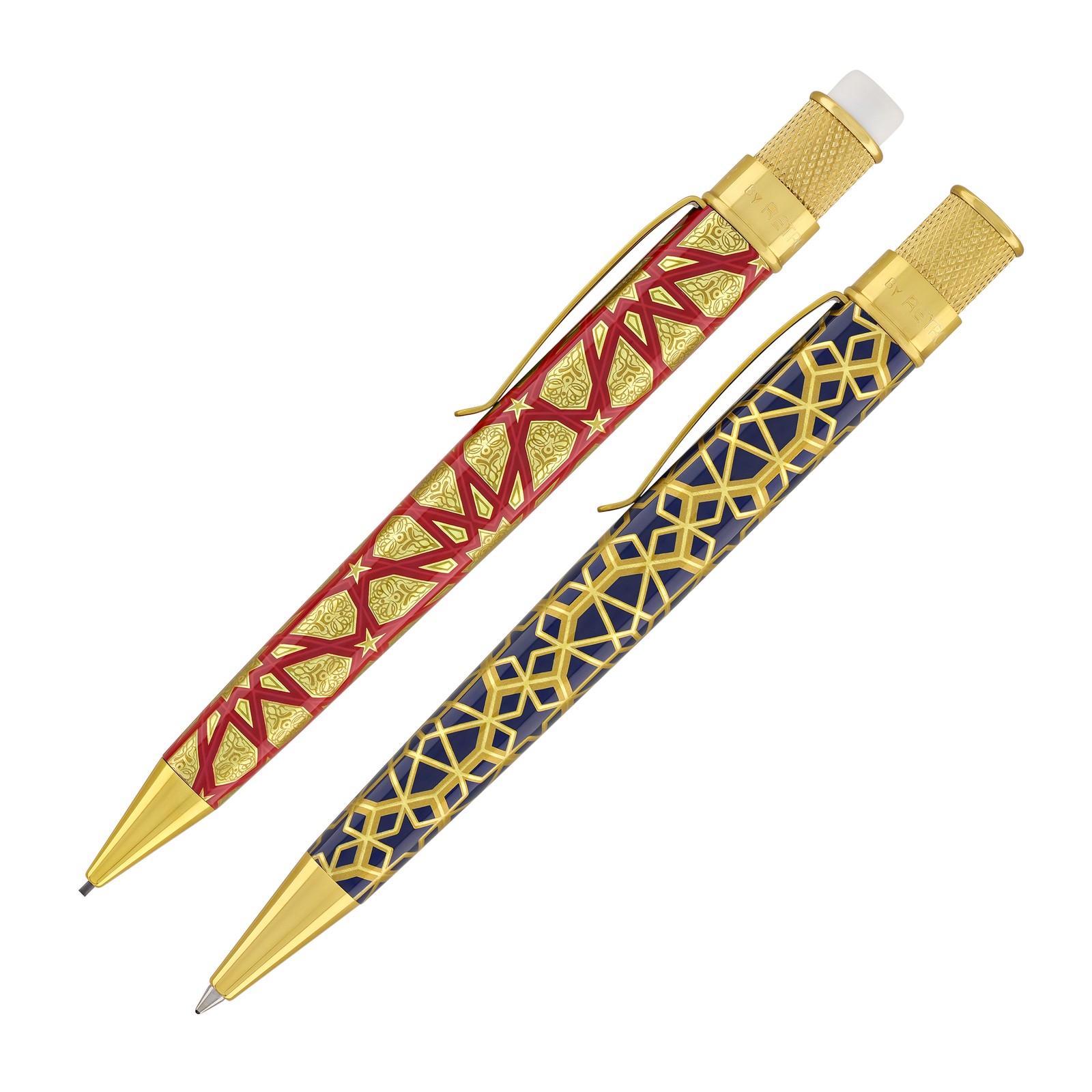 Retro 51 Tornado Metropolitan Rollerball and Pencil Set in Geometric – NEW