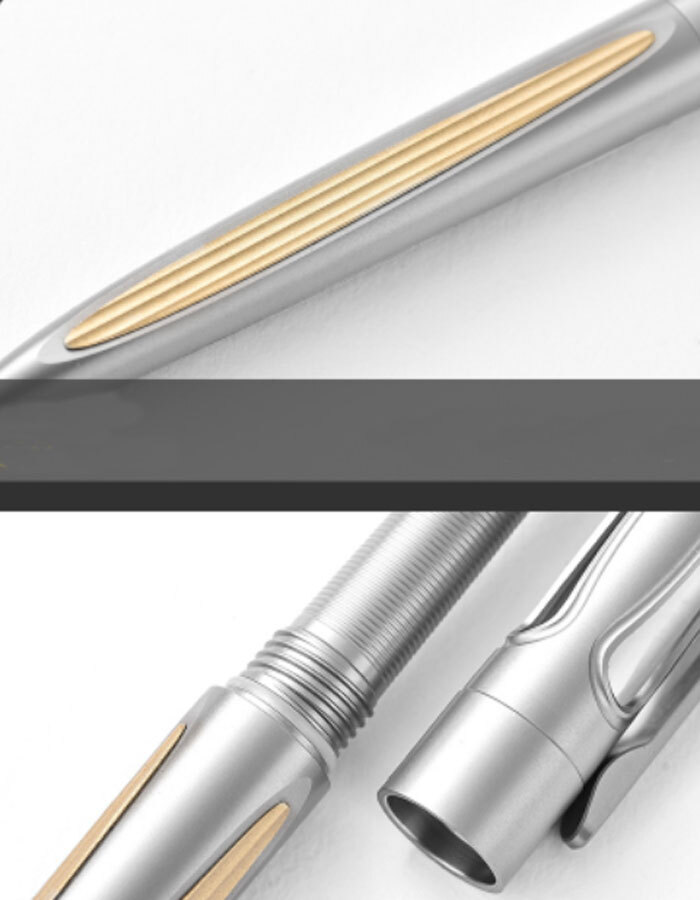 Practical Titanium Pocket Ballpoint Pen Signaturing Working Outdoor EDC Pen