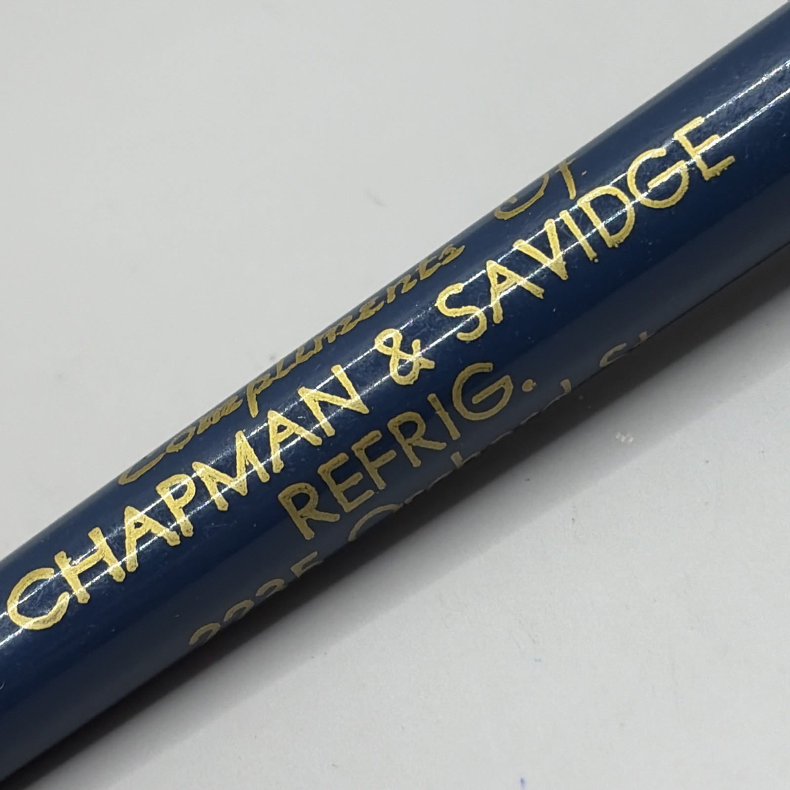 VTG Ballpoint Pen CHAPMAN & SAVIDGE REFRIGERATION Lincoln Nebraska NE