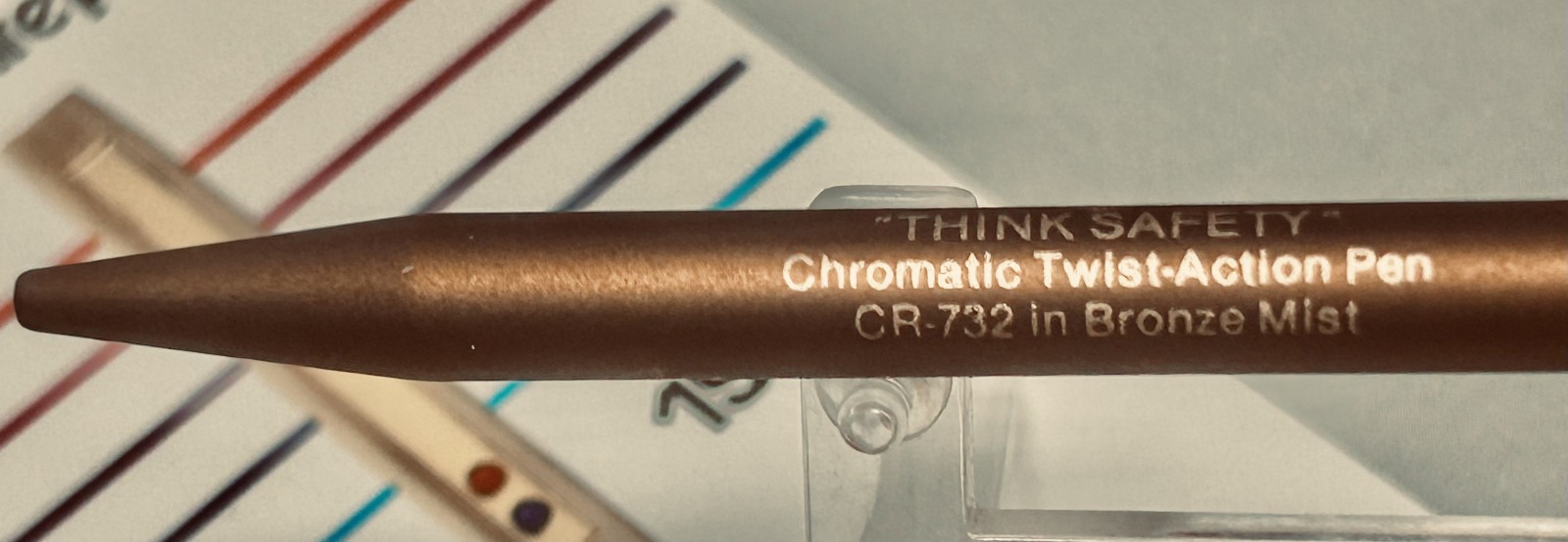 1986 Ritepoint CHROMATIC Standard Salesman Sample CR-732 GENERAL ELECTRIC Pen
