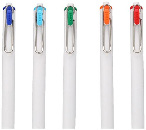 Uni Ball One, Gel Ink 0.38mm Ballpoint Pen, 8 Colors Set 1 Count (Pack of 8)