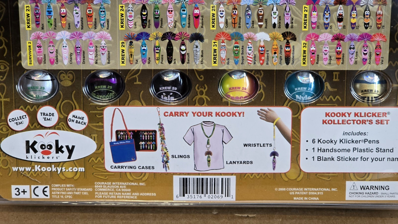 Kooky Klickers Complete Krew 29 Pen Set with Stand – New & Factory Sealed – 2008