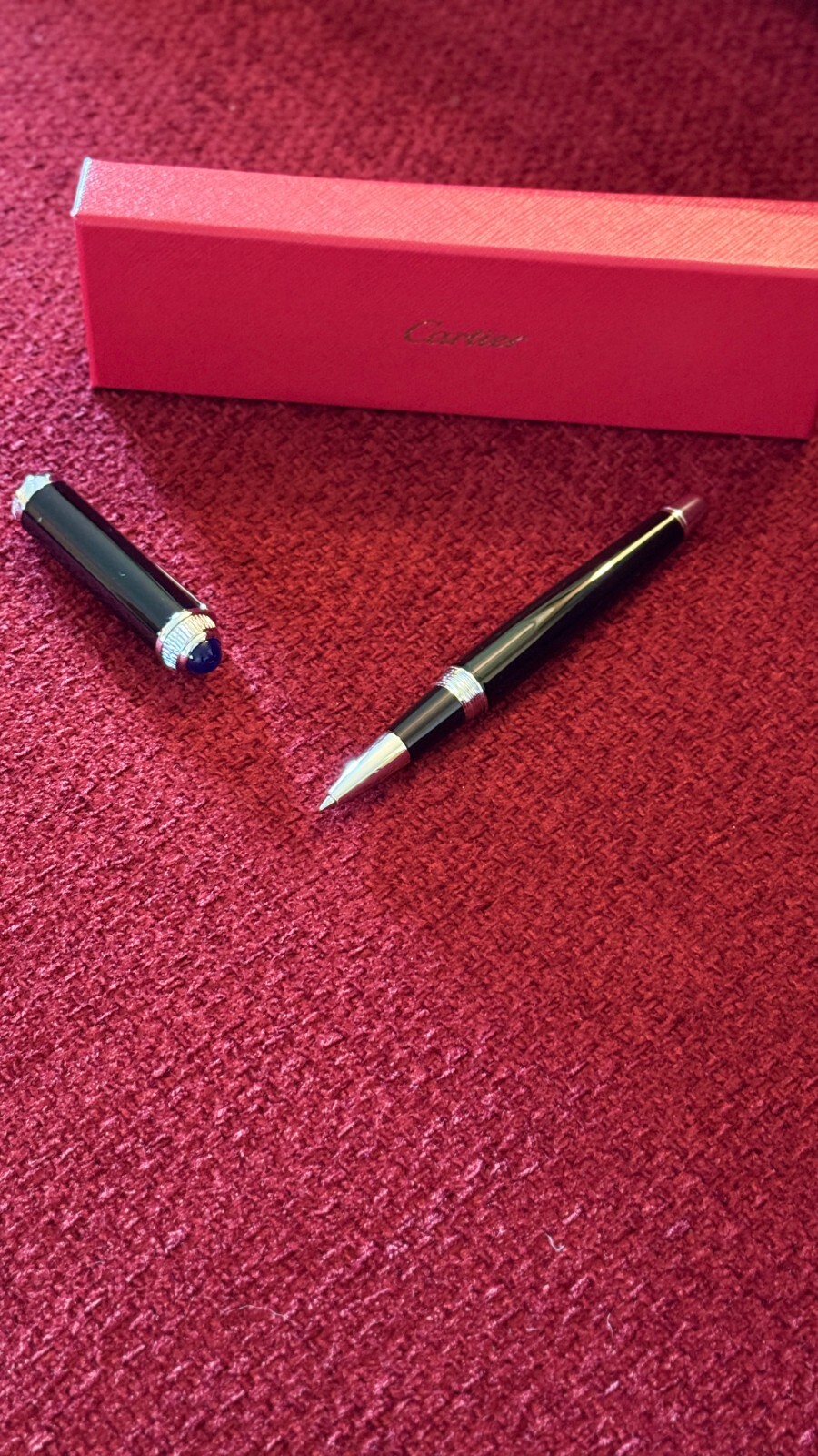 Cartier Palladium-Finish Rollerball Pen – New in Box | Luxury Advertising Gift