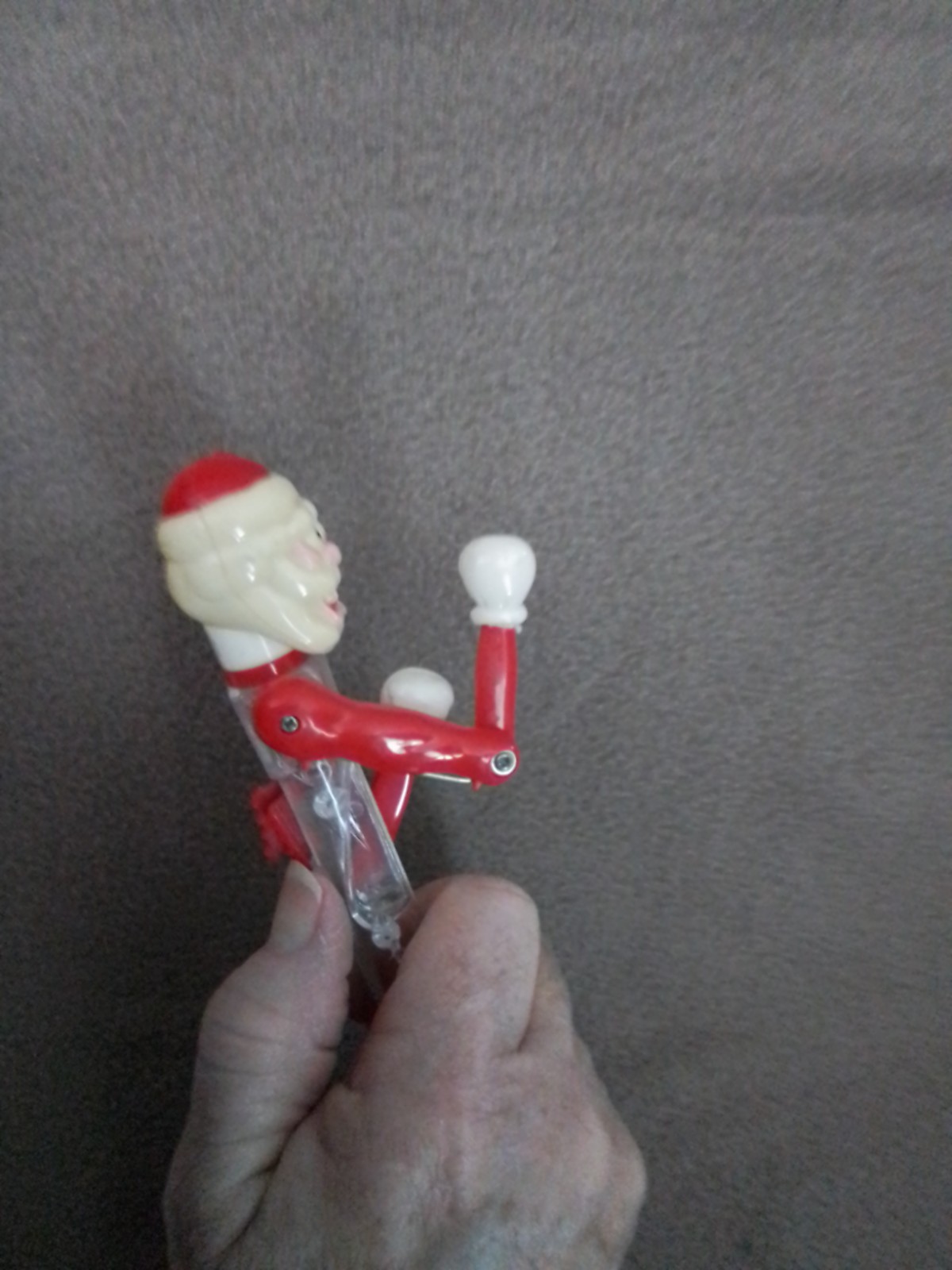 Vintage Geddes Boxing Punching SANTA Pen (Ink Is Dried Up) Nice Condition