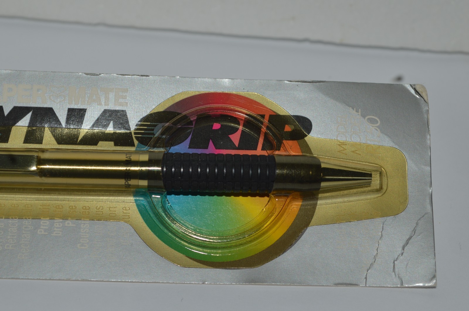 Paper Mate DYNAGRIP RT50 Ballpoint Pen Stainless Steel Made In Japan MOC Ca 1991