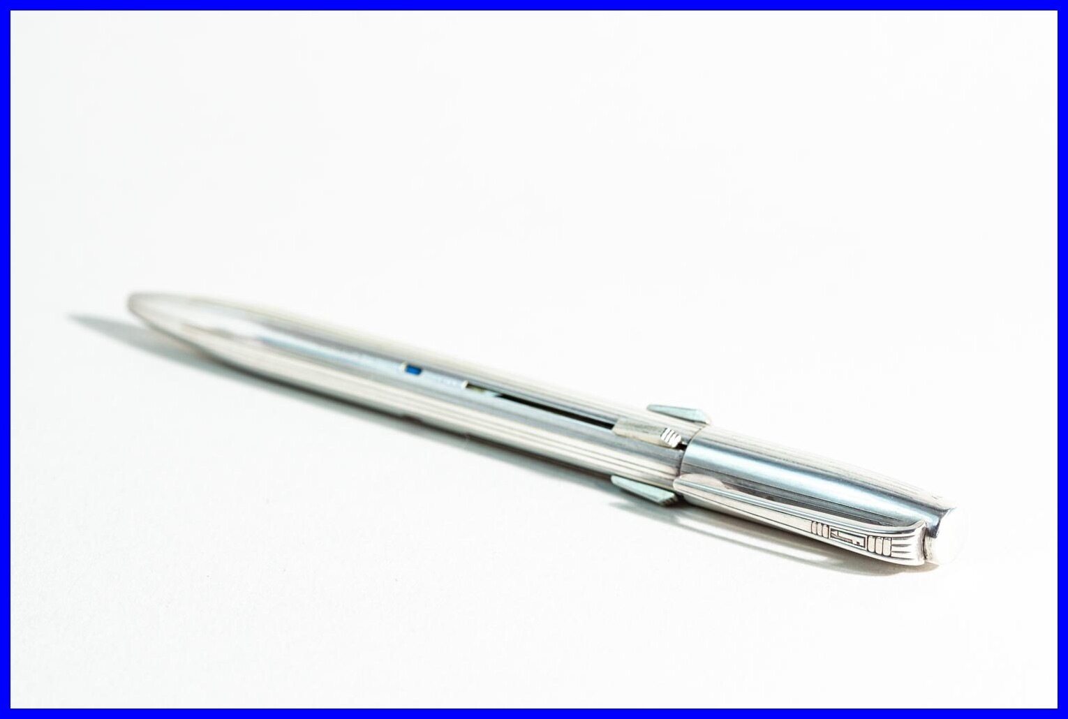 1960’s Fend Silver-Plated Ballpoint Pen / 4 Color Multi Color