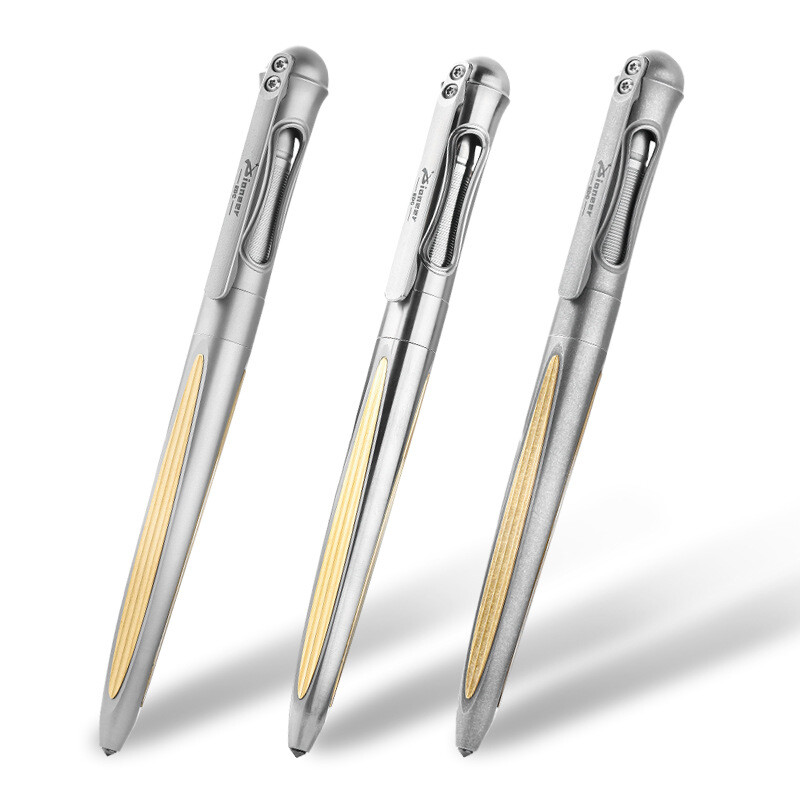 Practical Titanium Pocket Ballpoint Pen Signaturing Working Outdoor EDC Pen