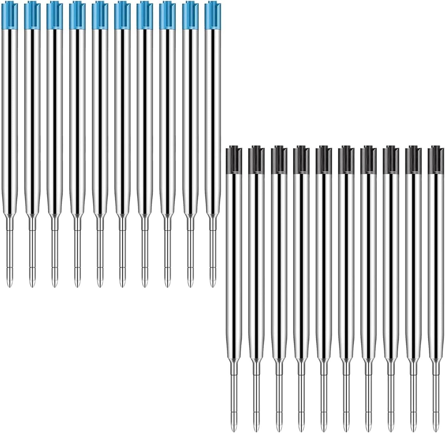 20 Pack Ink Pen Refills for Parker, Ballpoint Pen Refills, 3.9″ Medium 1.0 mm Ti