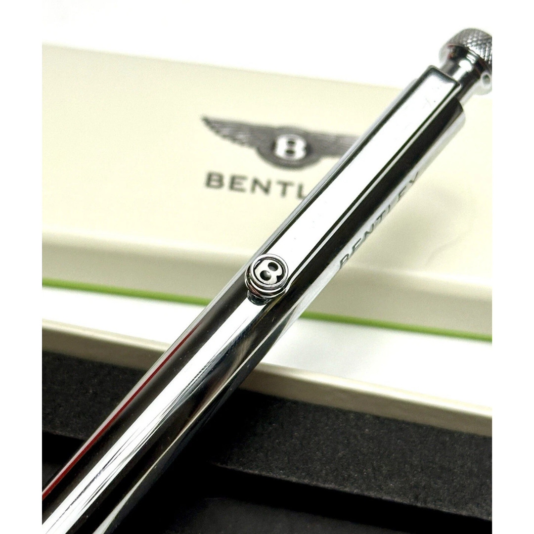 Rare Bentley Ballpoint Silver Pen Collectors Edition VIP Dealer Gift, New In Box
