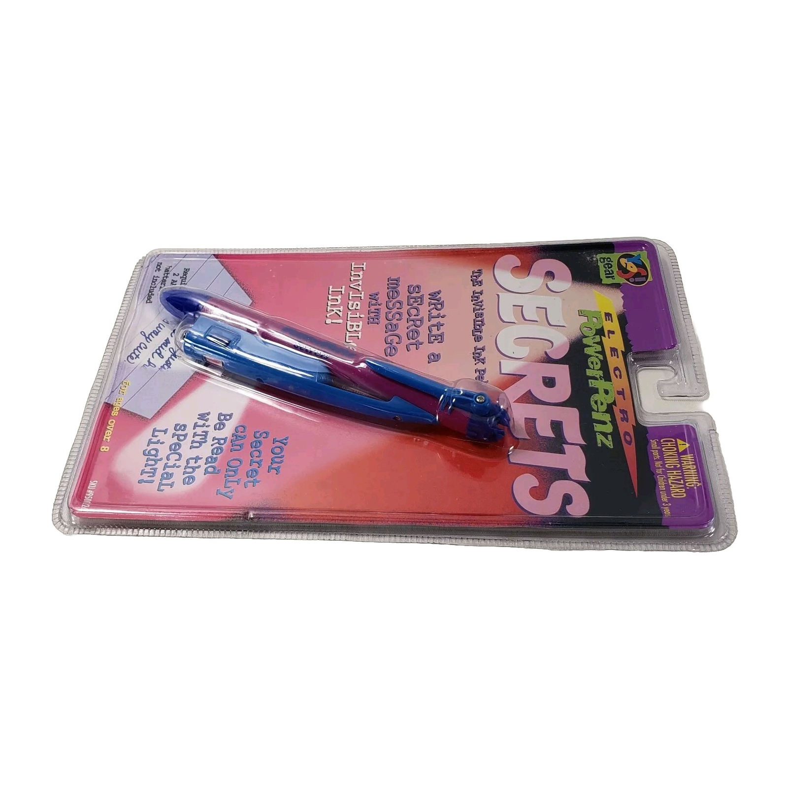 POWERPENZ ELECTRO TOP SECRET Spy Pen 1996 Yes Gear Blue Purple Pink Vintage Rare
